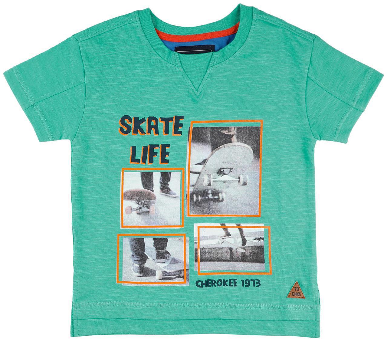 

CHEROKEE Boy Cotton Printed T-shirt - Green