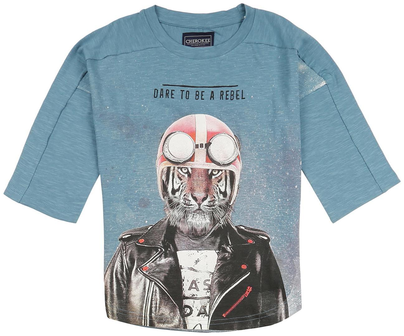 

CHEROKEE Boy Cotton Printed T-shirt - Blue