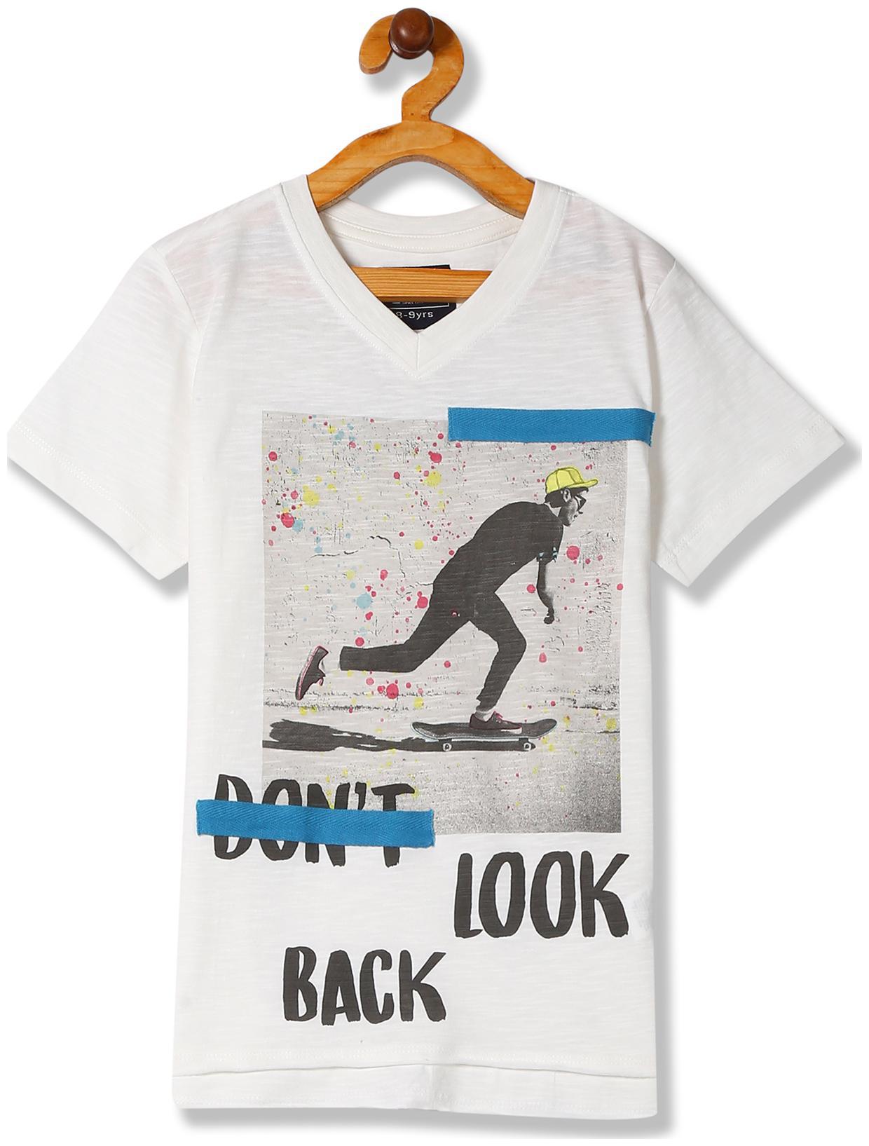 

CHEROKEE Boy Cotton Printed T-shirt - White