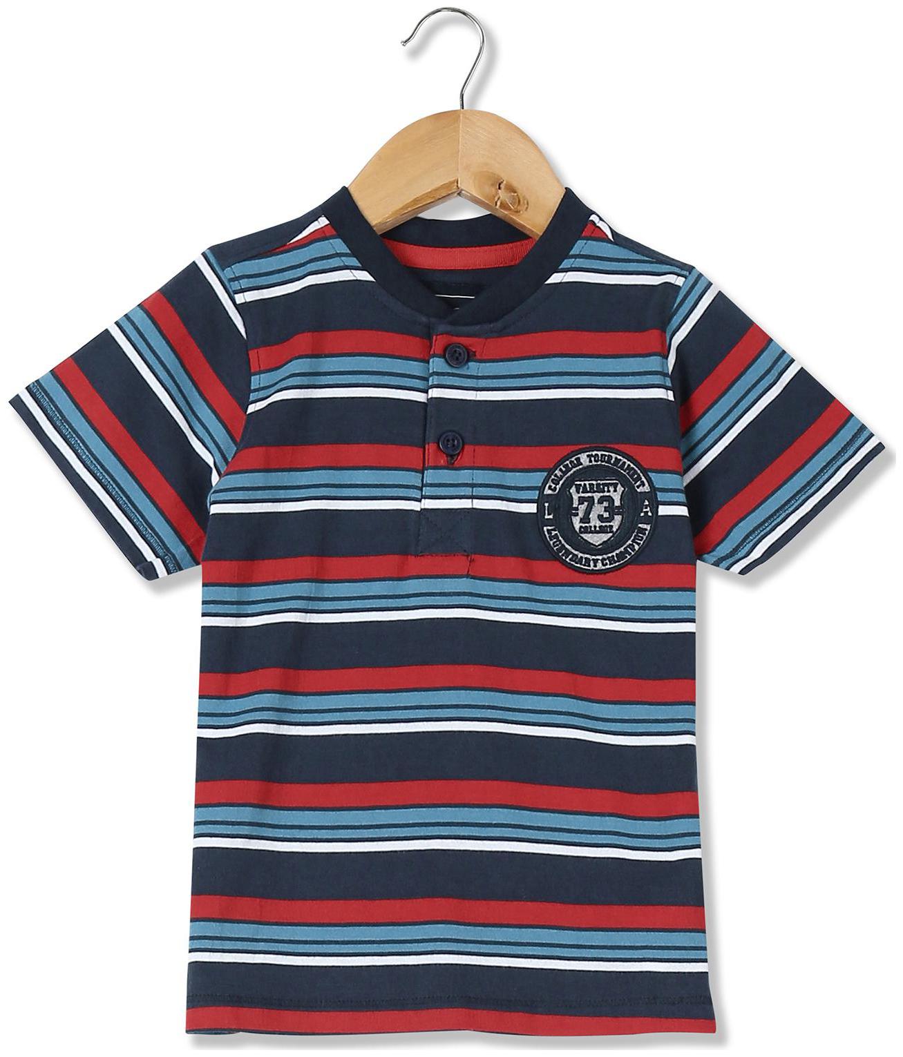 

CHEROKEE Boy Cotton Striped T-shirt - Blue