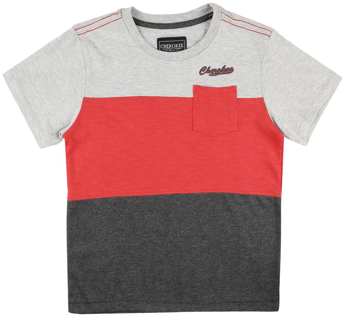 

CHEROKEE Boy Cotton blend Solid T-shirt - Grey