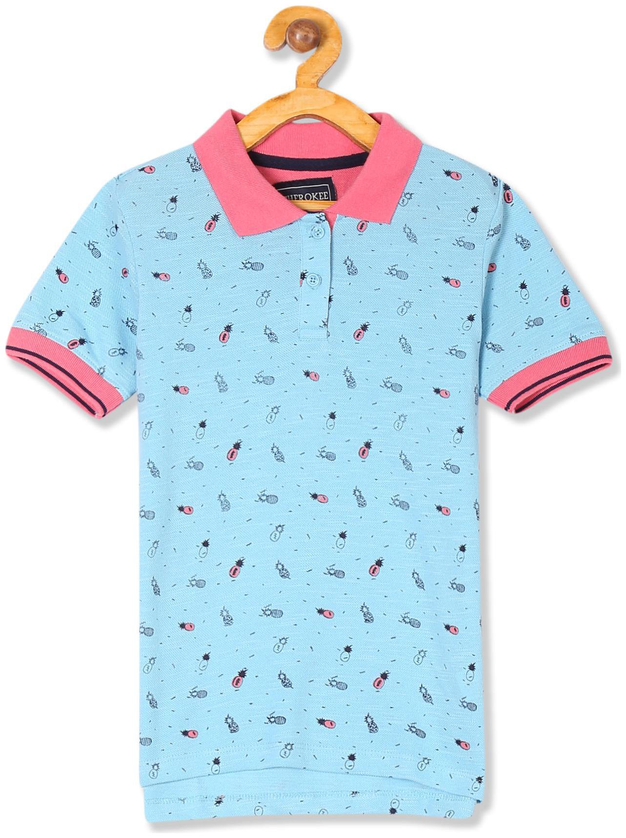 

CHEROKEE Boy Cotton Printed T-shirt - Blue