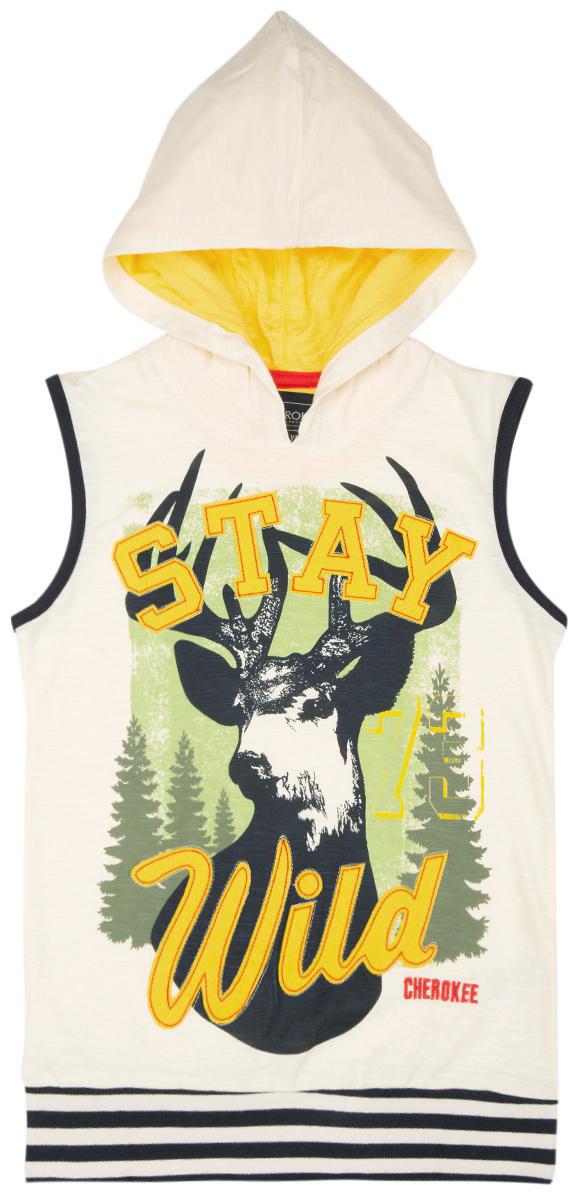 

CHEROKEE Boy Cotton Printed T-shirt - White