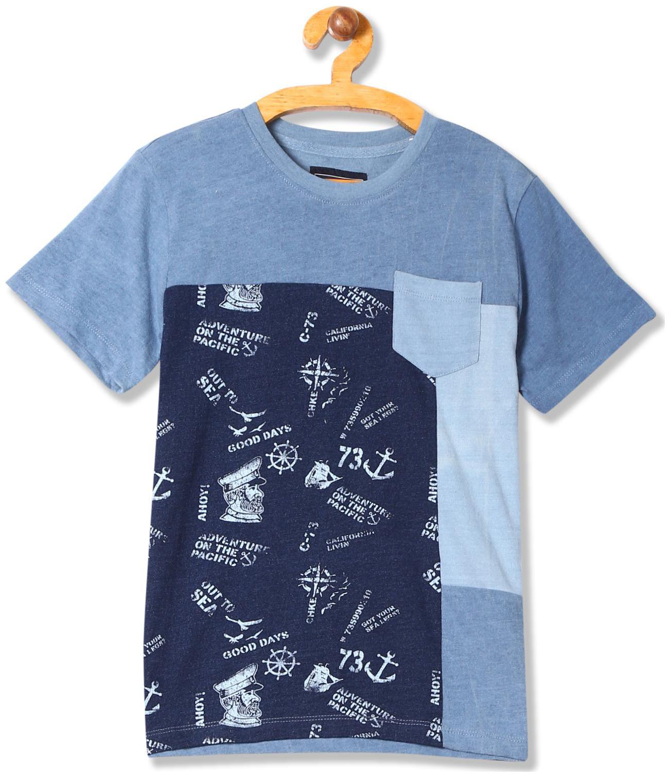 

CHEROKEE Boy Cotton Printed T-shirt - Blue