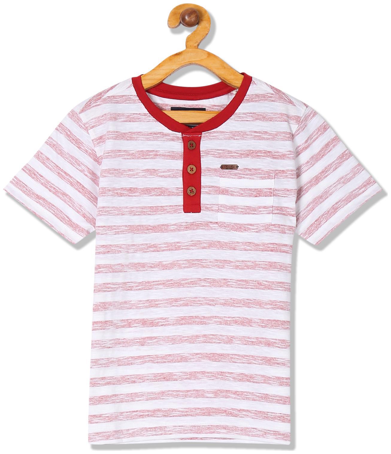 

CHEROKEE Boy Cotton Striped T-shirt - Red