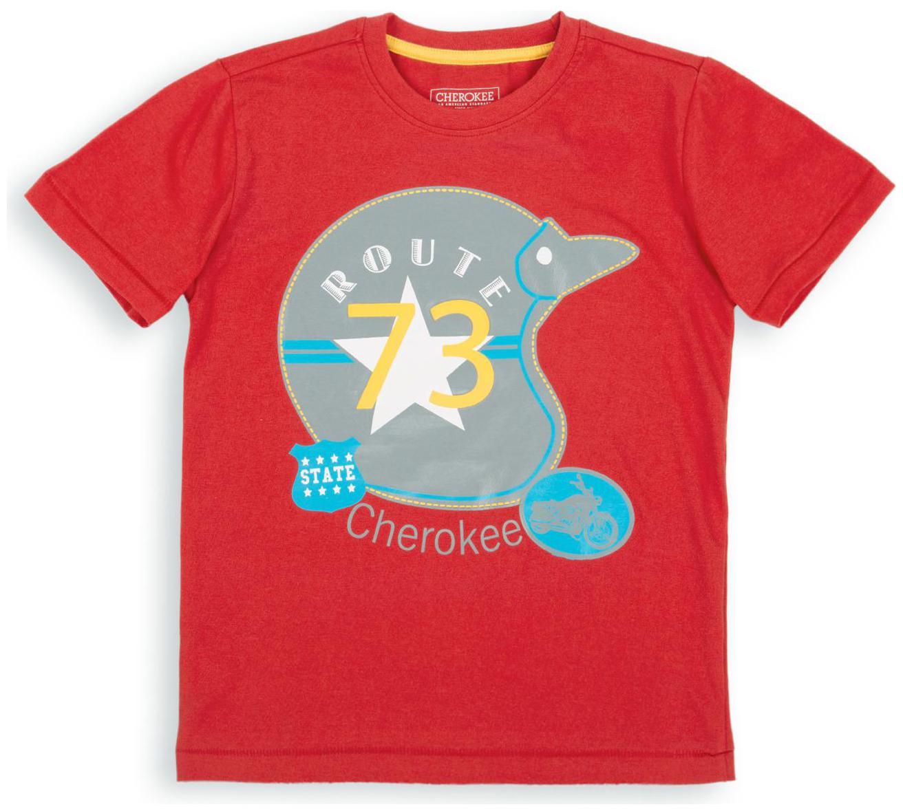 

CHEROKEE Boy Cotton Printed T-shirt - Red