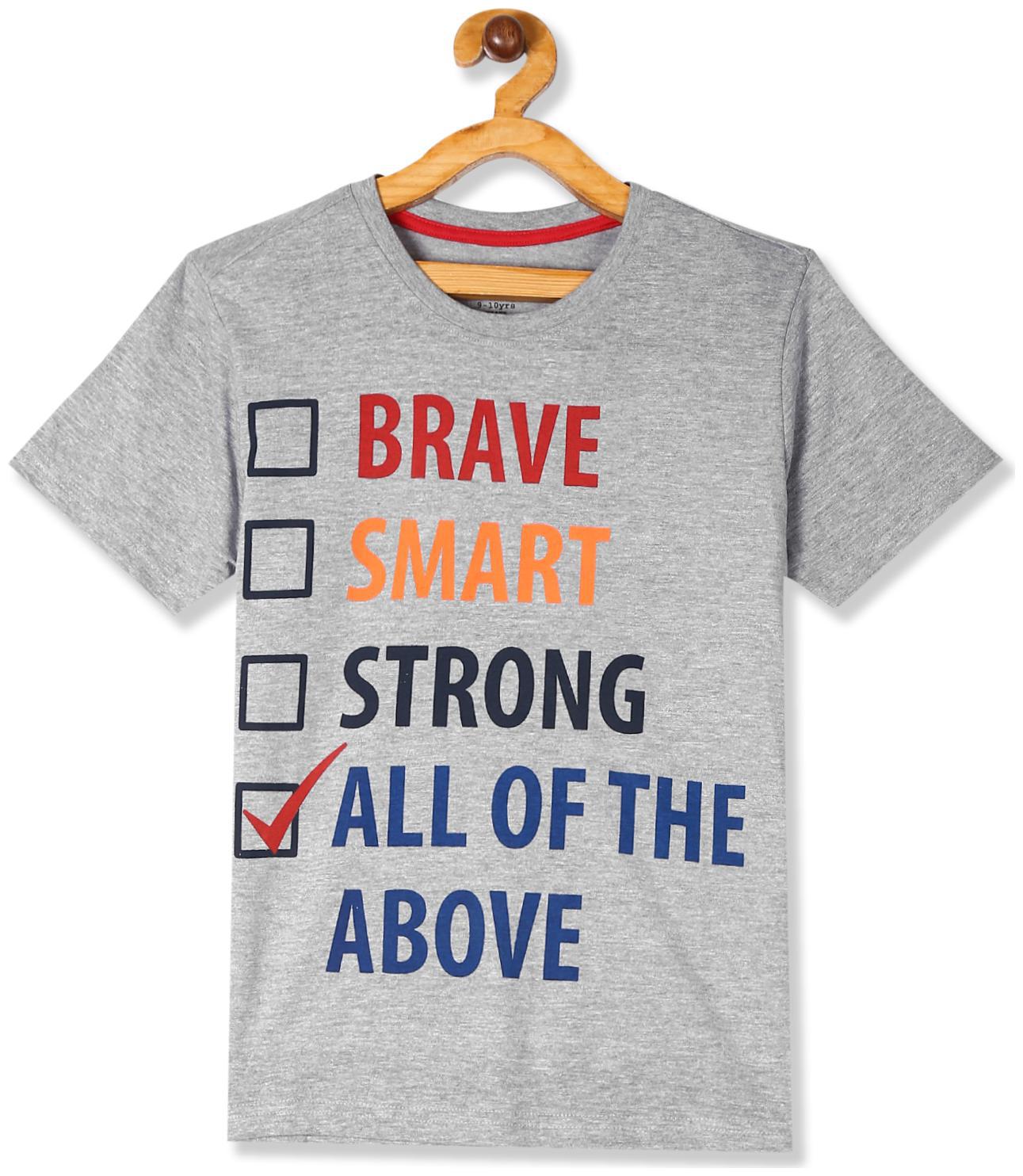 

CHEROKEE Boy Cotton Printed T-shirt - Grey