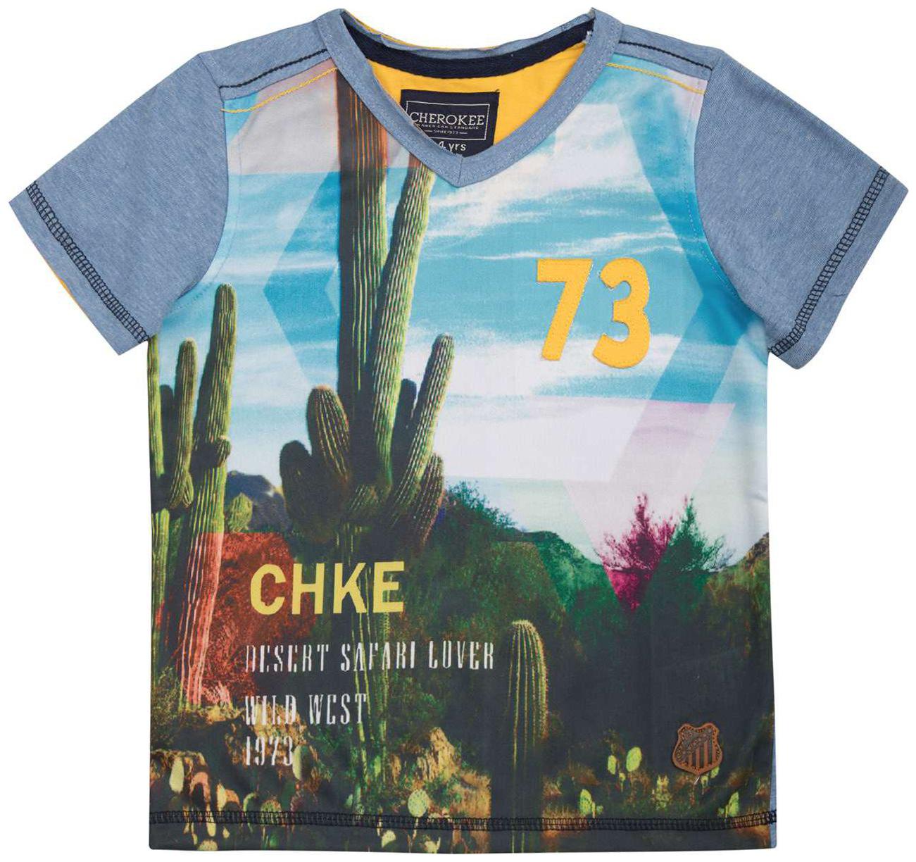 

CHEROKEE Boy Cotton Printed T-shirt - Blue