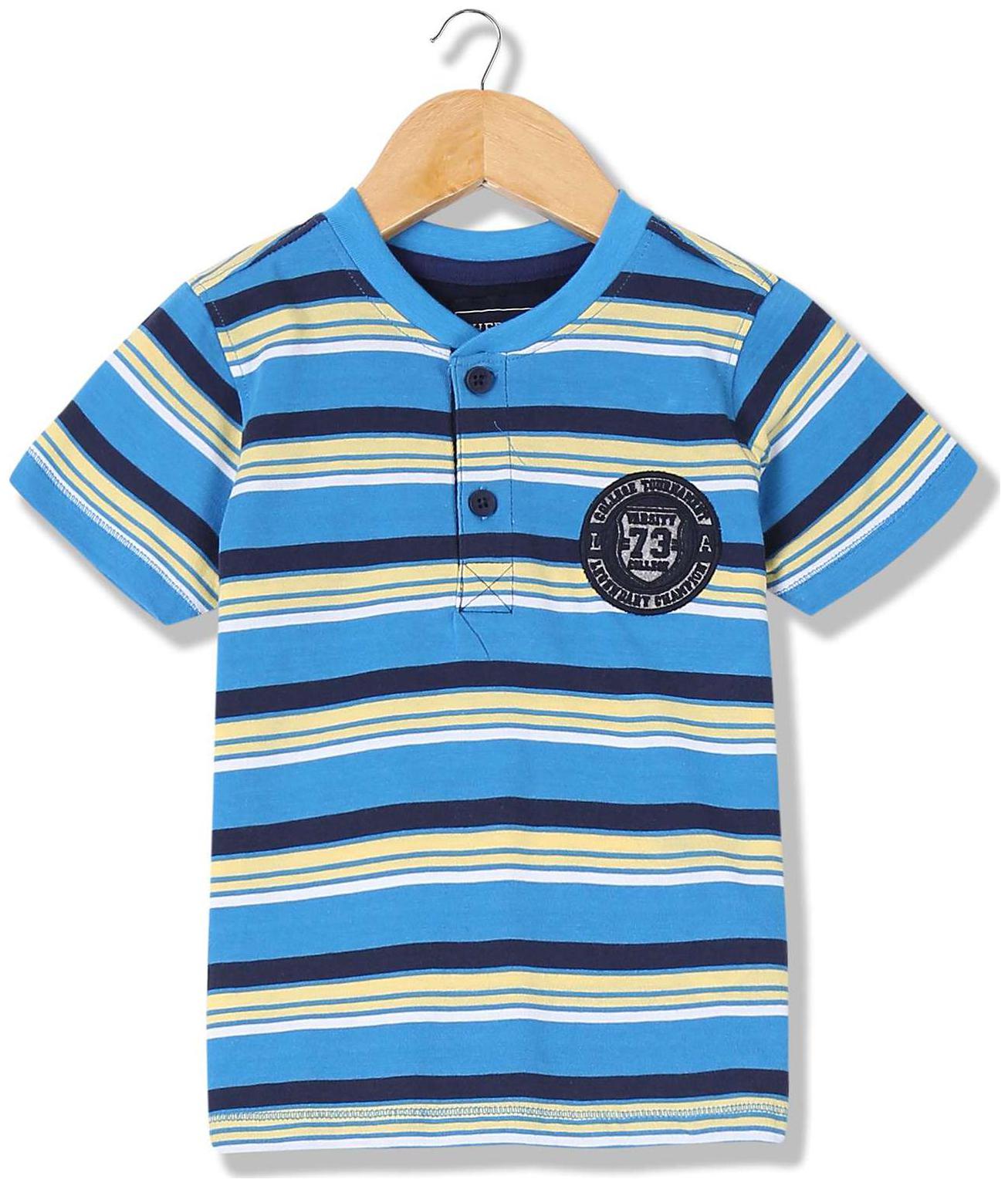 

CHEROKEE Boy Cotton Striped T-shirt - Blue