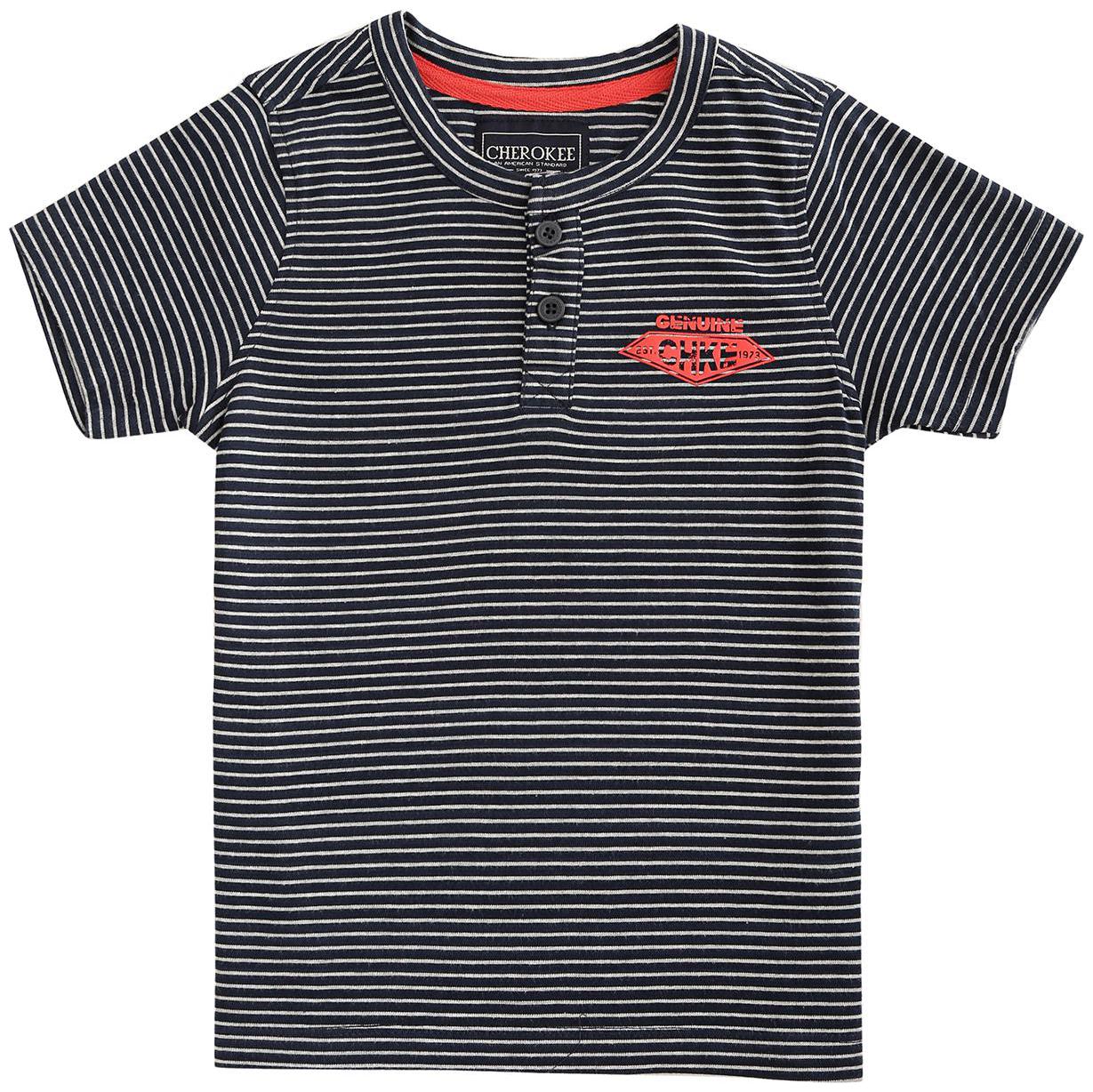

CHEROKEE Boy Cotton Striped T-shirt - Blue