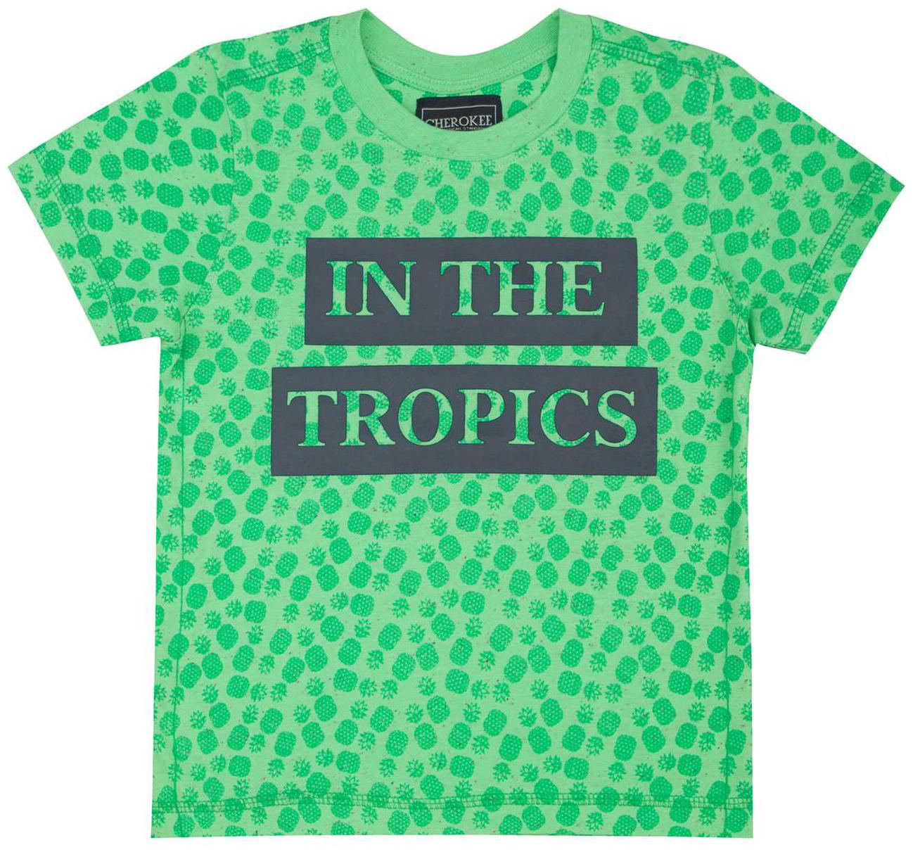 

CHEROKEE Boy Cotton Printed T-shirt - Green