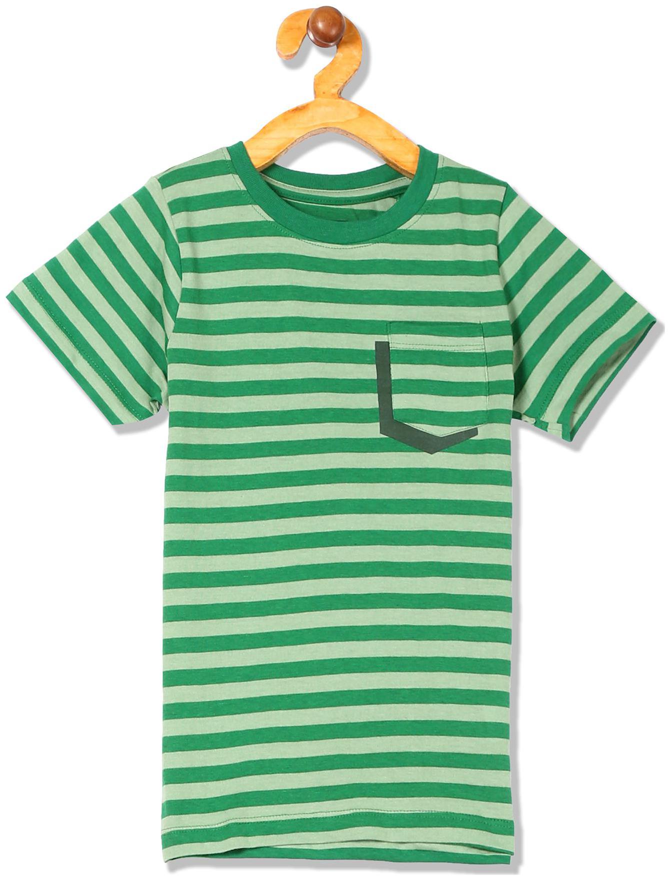 

CHEROKEE Boy Cotton Striped T-shirt - Green