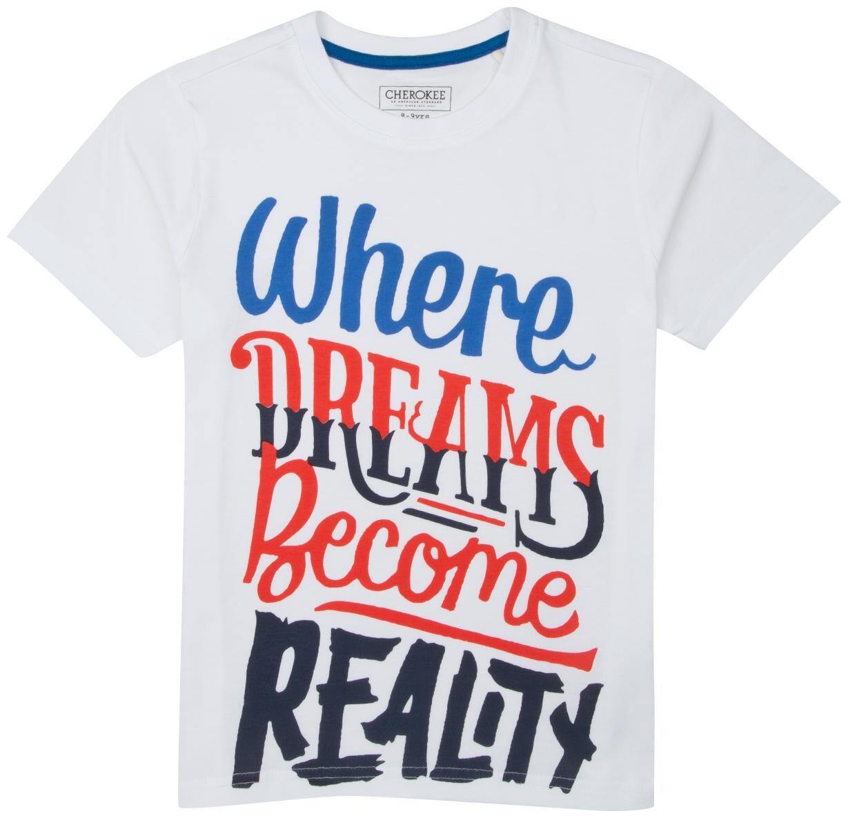 

CHEROKEE Boy Cotton Printed T-shirt - White
