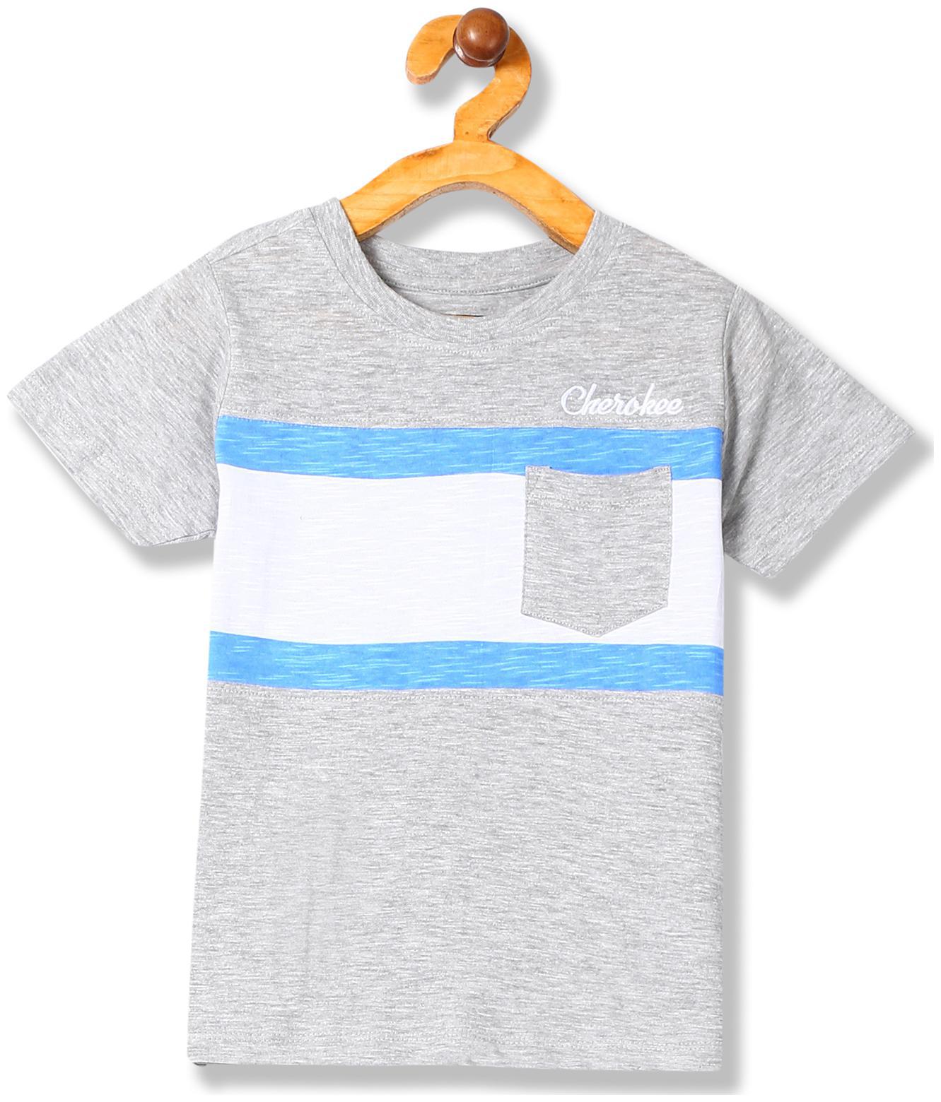 

CHEROKEE Boy Cotton blend Striped T-shirt - Grey