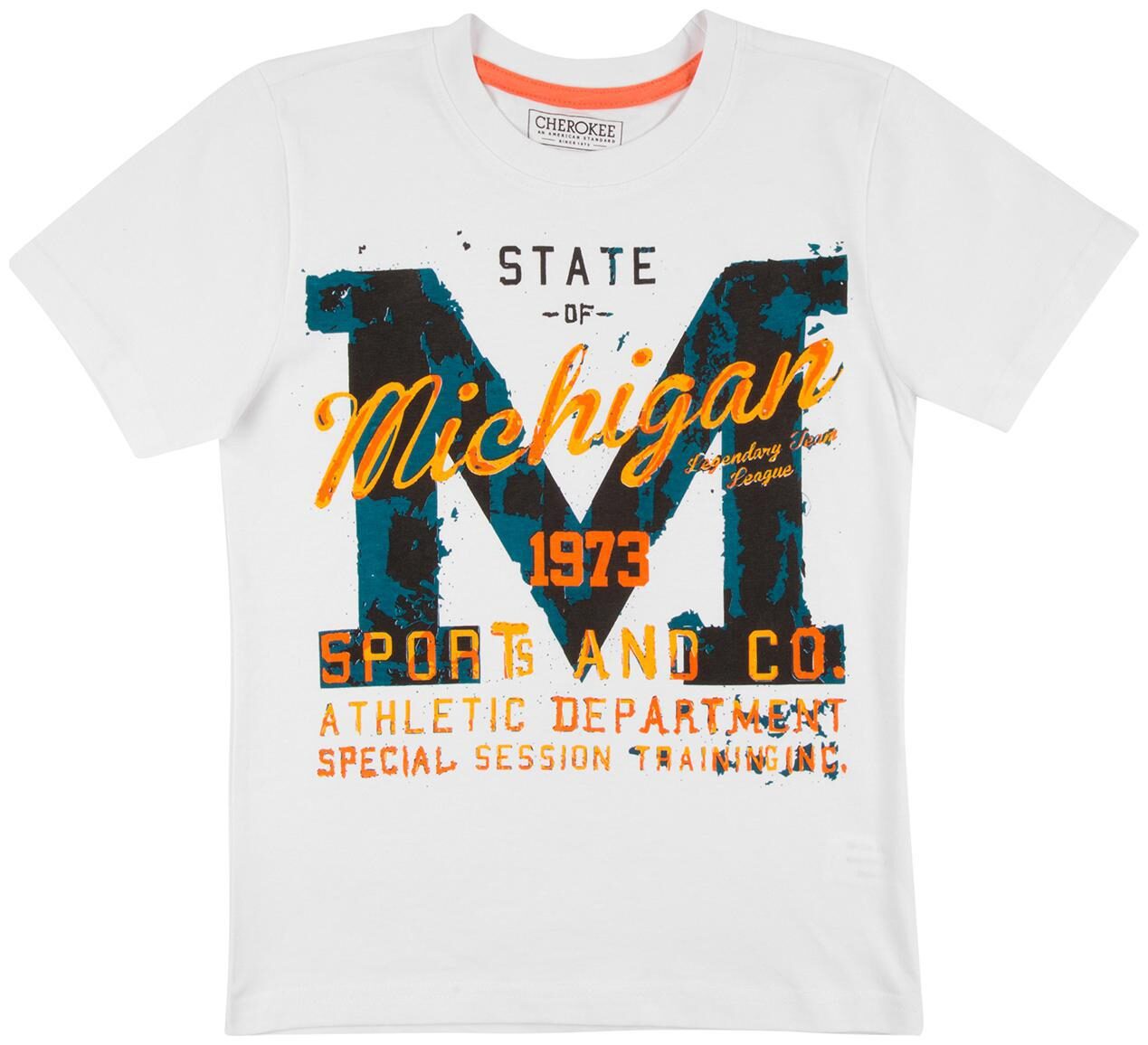 

CHEROKEE Boy Cotton Printed T-shirt - White