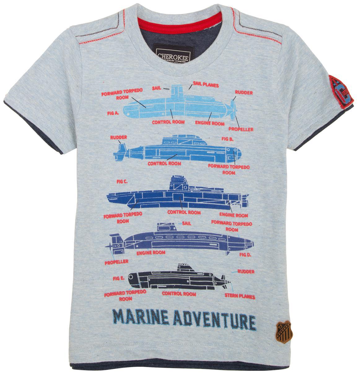 

CHEROKEE Boy Cotton Printed T-shirt - Blue