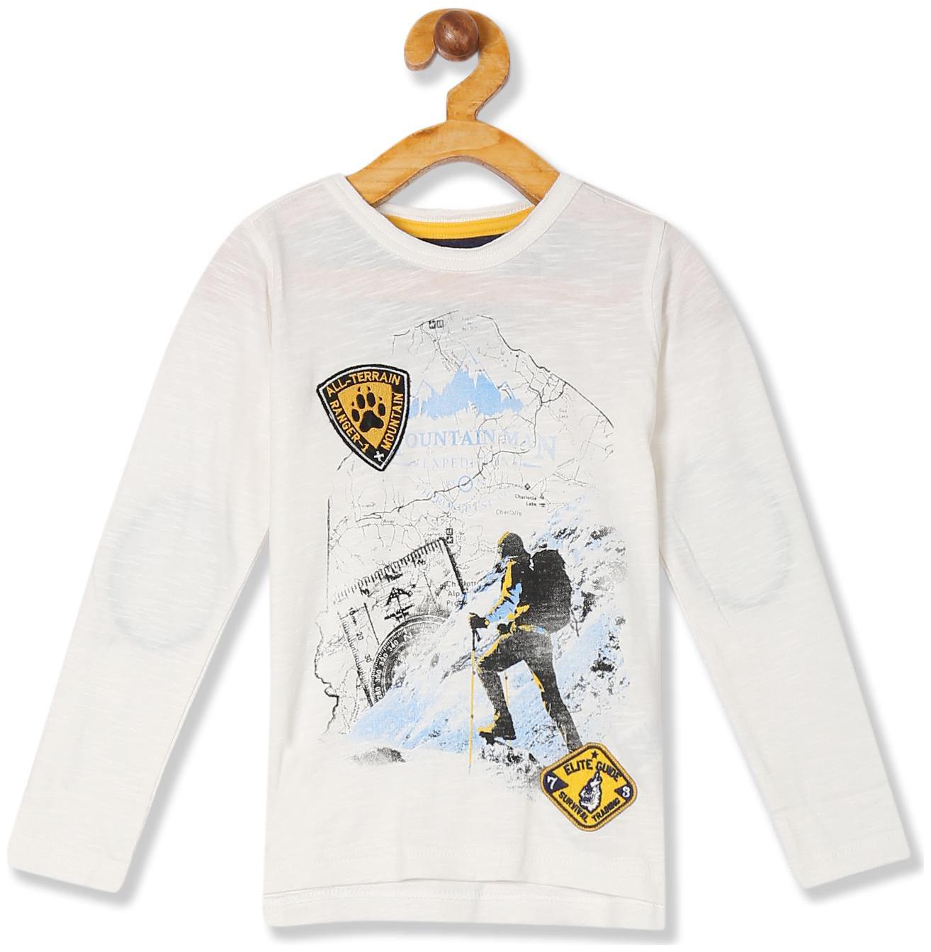 

CHEROKEE Boy Cotton Printed T-shirt - White