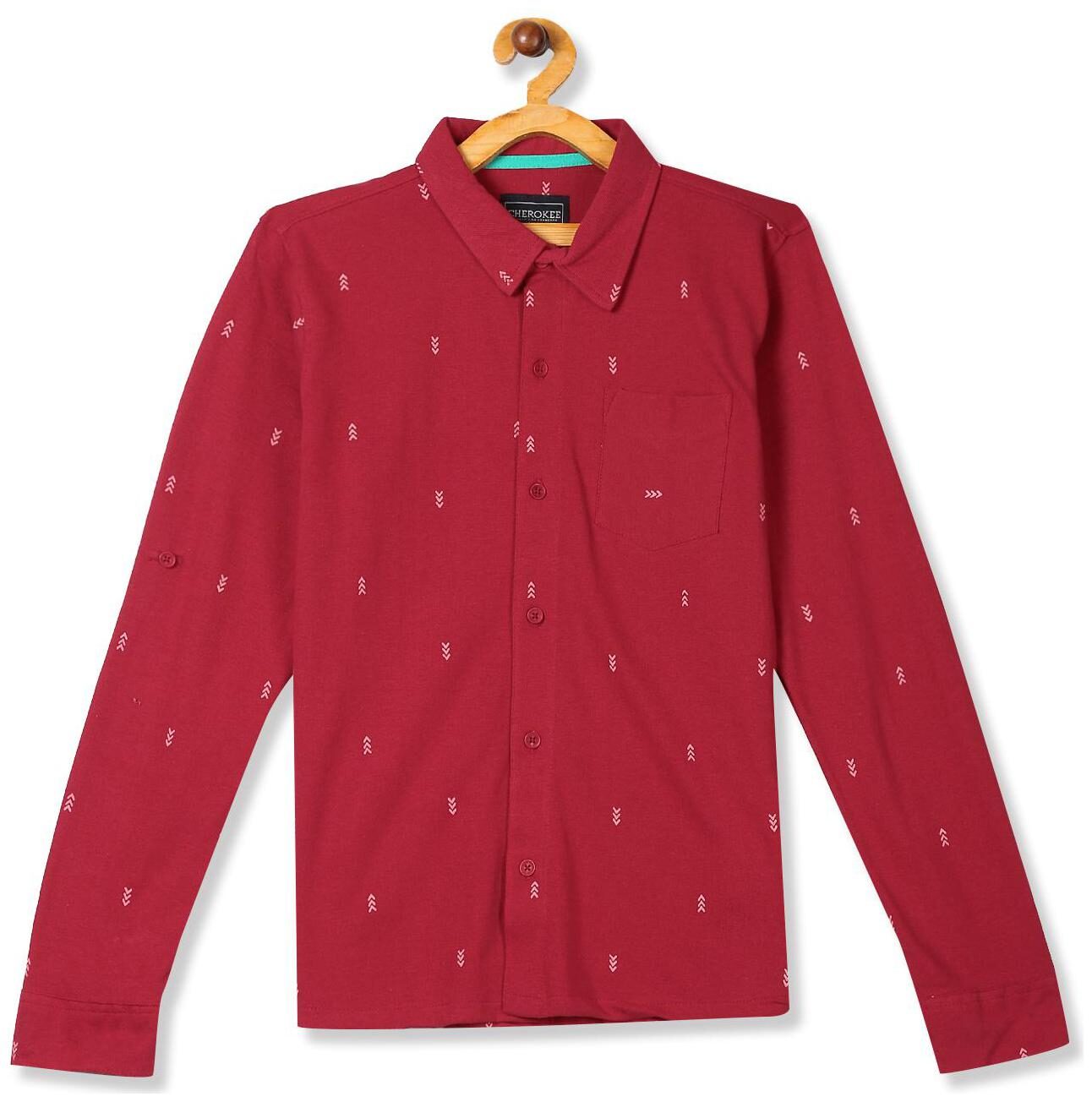 

CHEROKEE Boy Cotton Printed Shirt Red