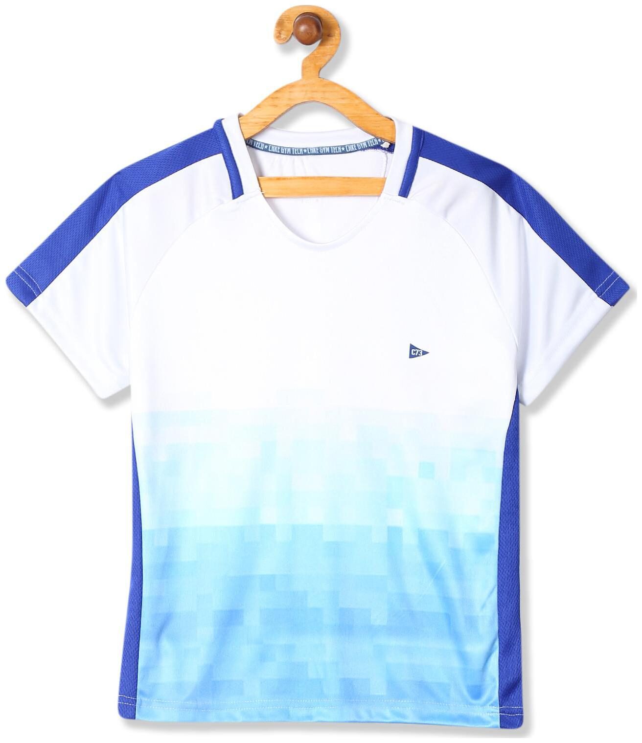 

CHEROKEE Boy Polyester Colorblocked T-shirt - White