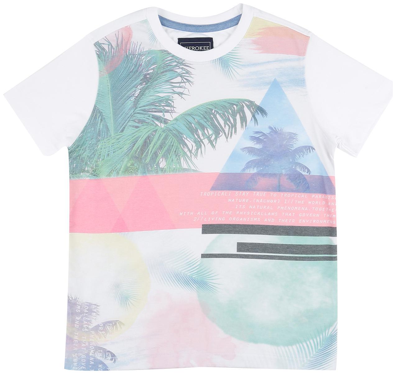 

CHEROKEE Boy Cotton Printed T-shirt - White