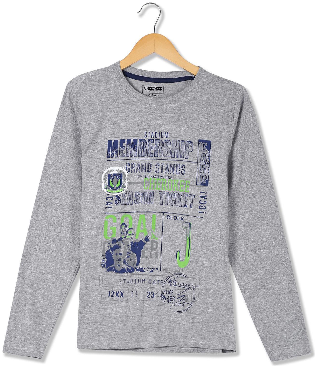 

CHEROKEE Boy Cotton blend Printed T-shirt - Grey