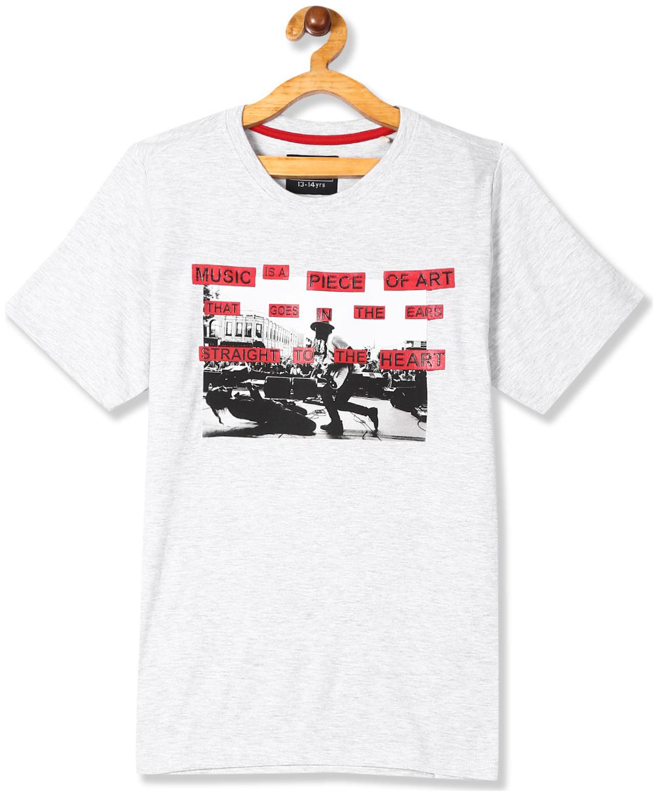 

CHEROKEE Boy Cotton Printed T-shirt - Grey