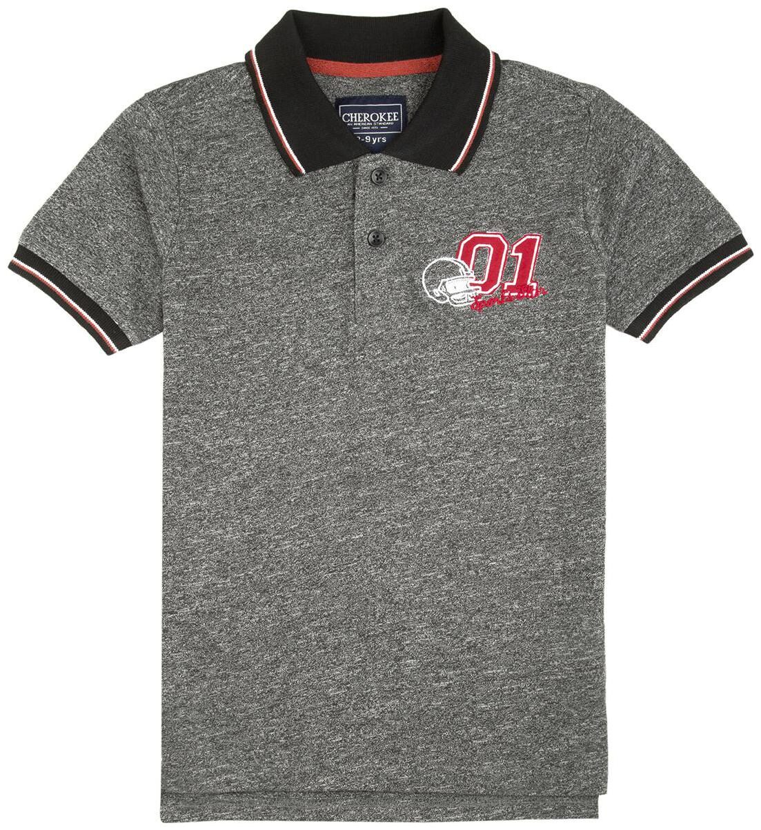 

CHEROKEE Boy Cotton Solid T-shirt - Grey