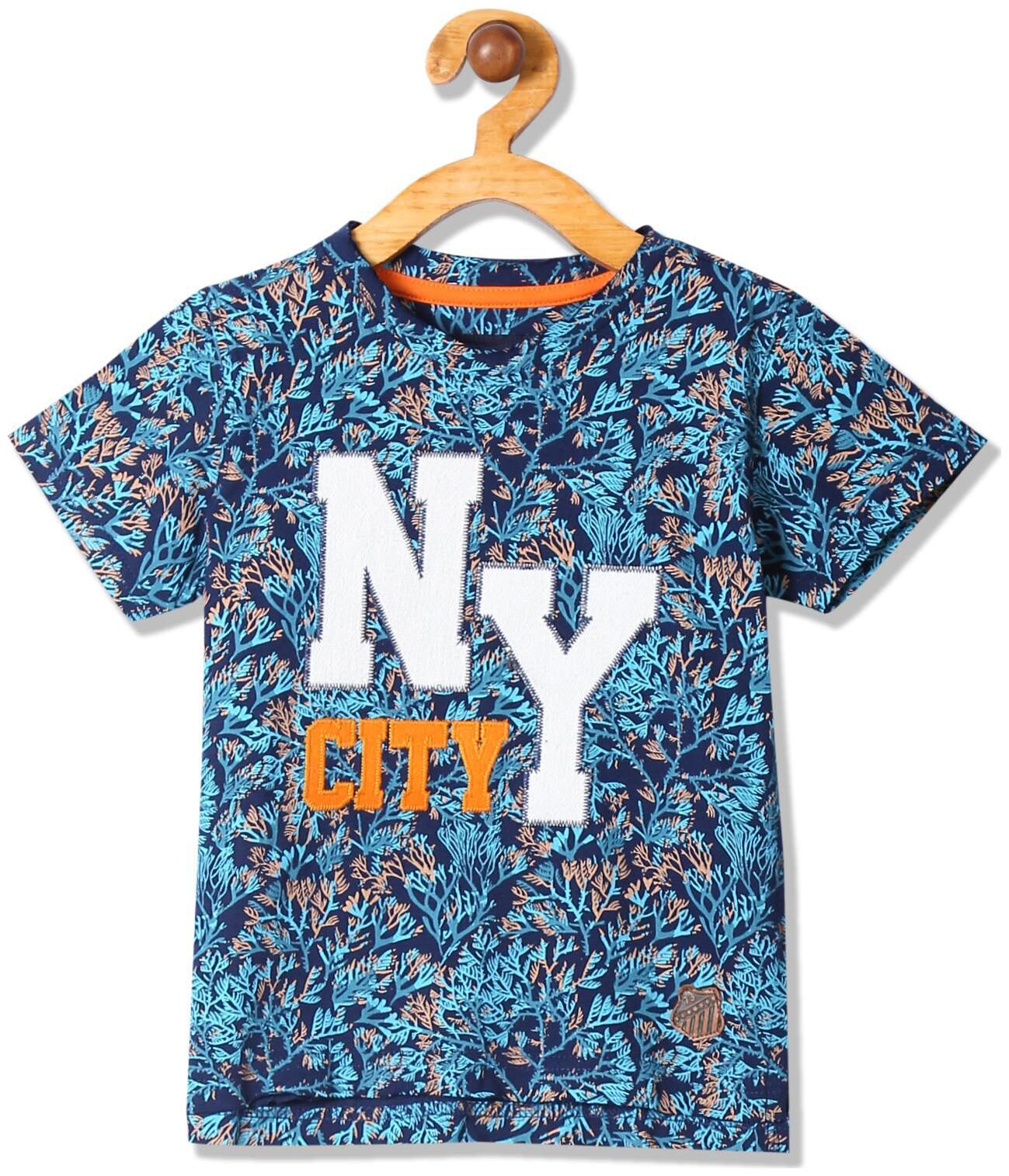 

CHEROKEE Boy Cotton Printed T-shirt - Blue