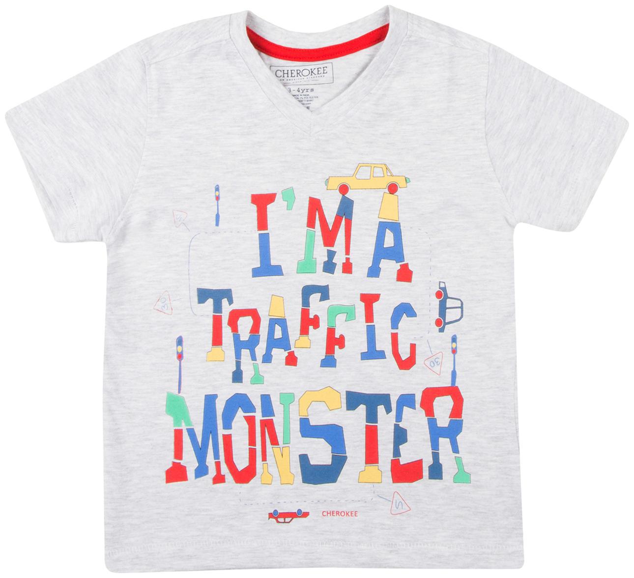 

CHEROKEE Boy Cotton Printed T-shirt - Grey