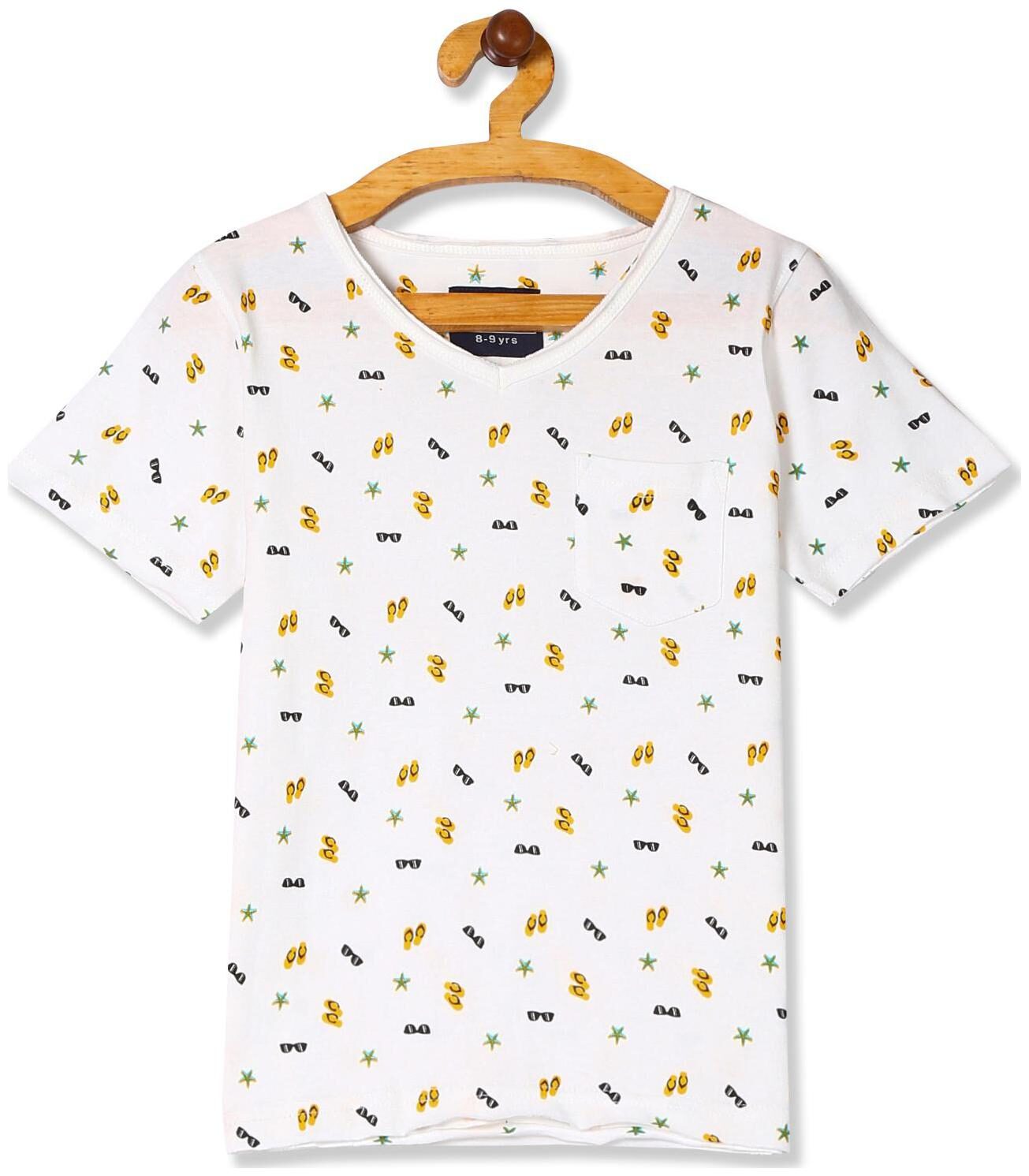 

CHEROKEE Boy Cotton Printed T-shirt - White