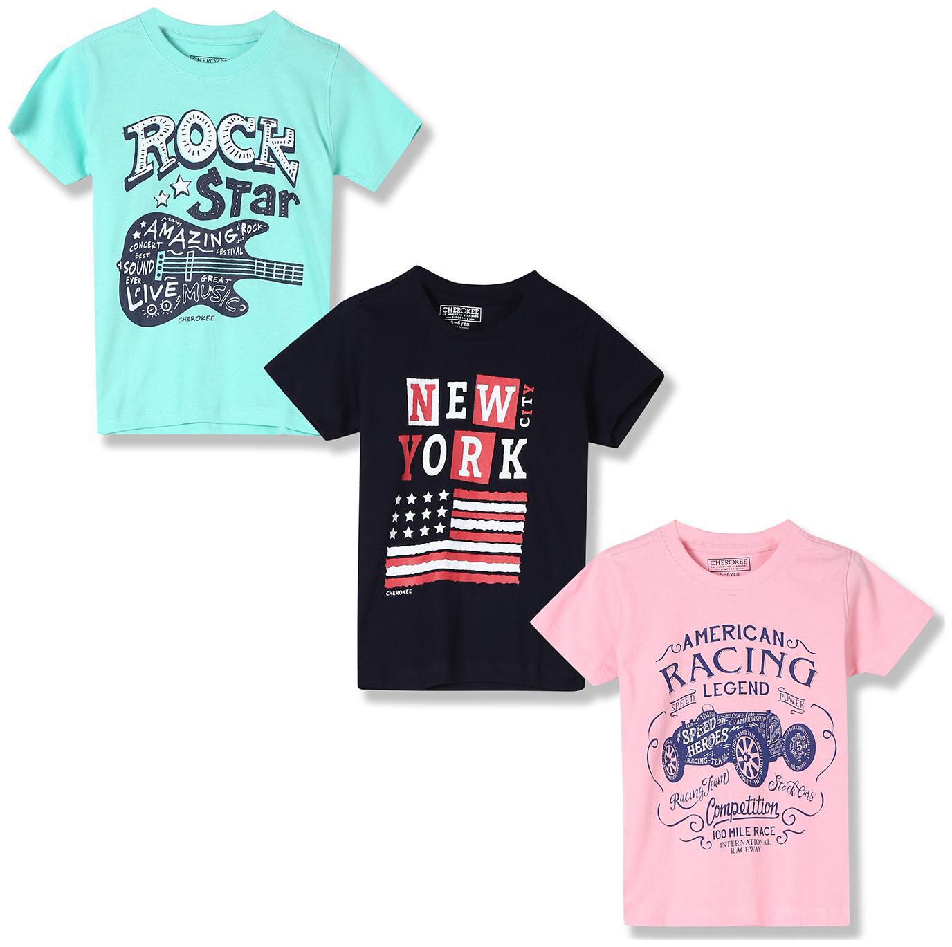 

CHEROKEE Boy Cotton Printed T-shirt - Green