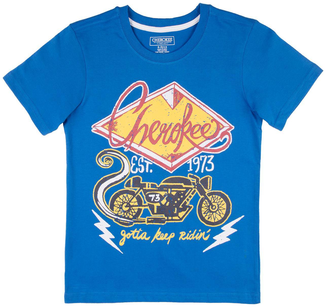 

CHEROKEE Boy Cotton Printed T-shirt - Blue