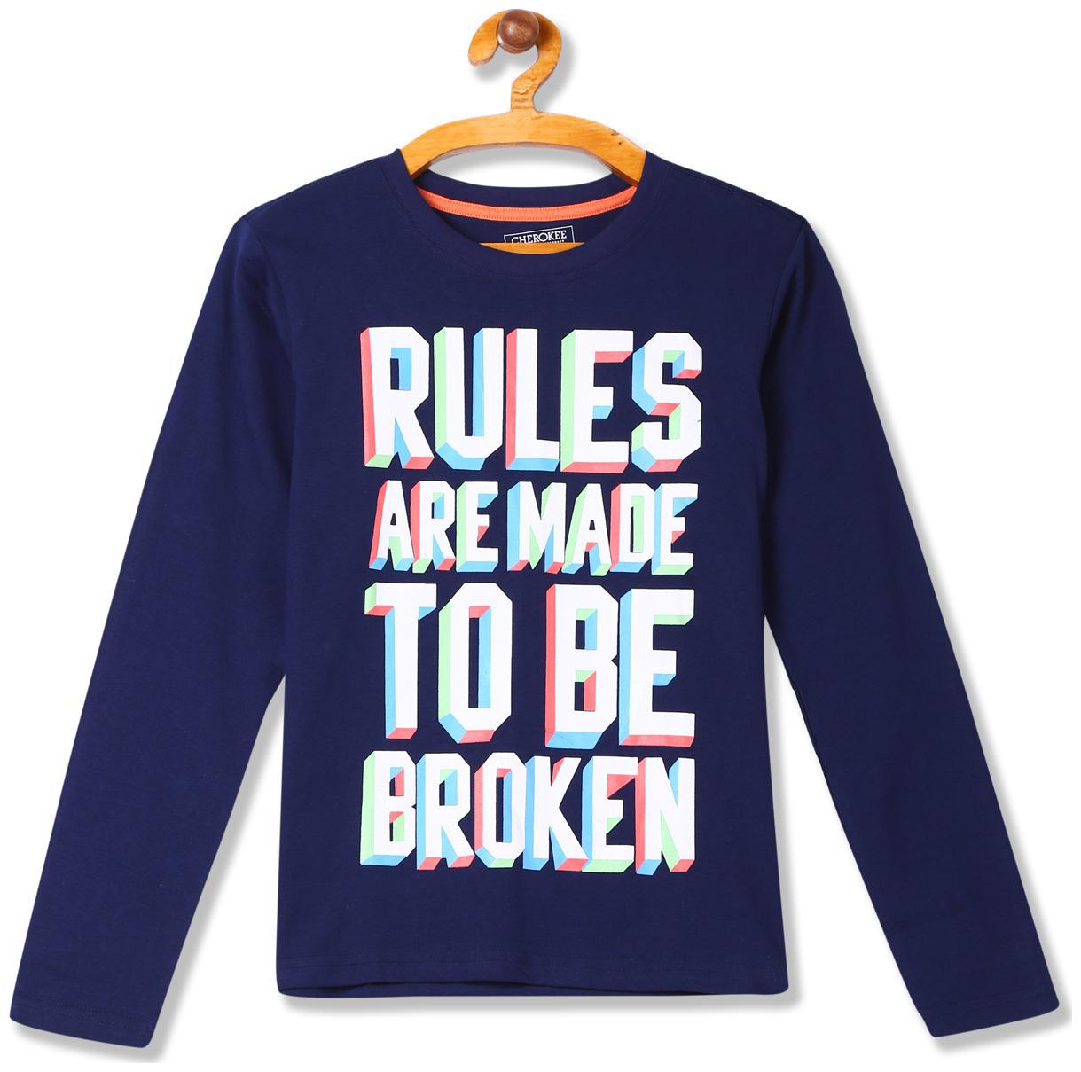

CHEROKEE Boy Cotton Printed T-shirt - Blue