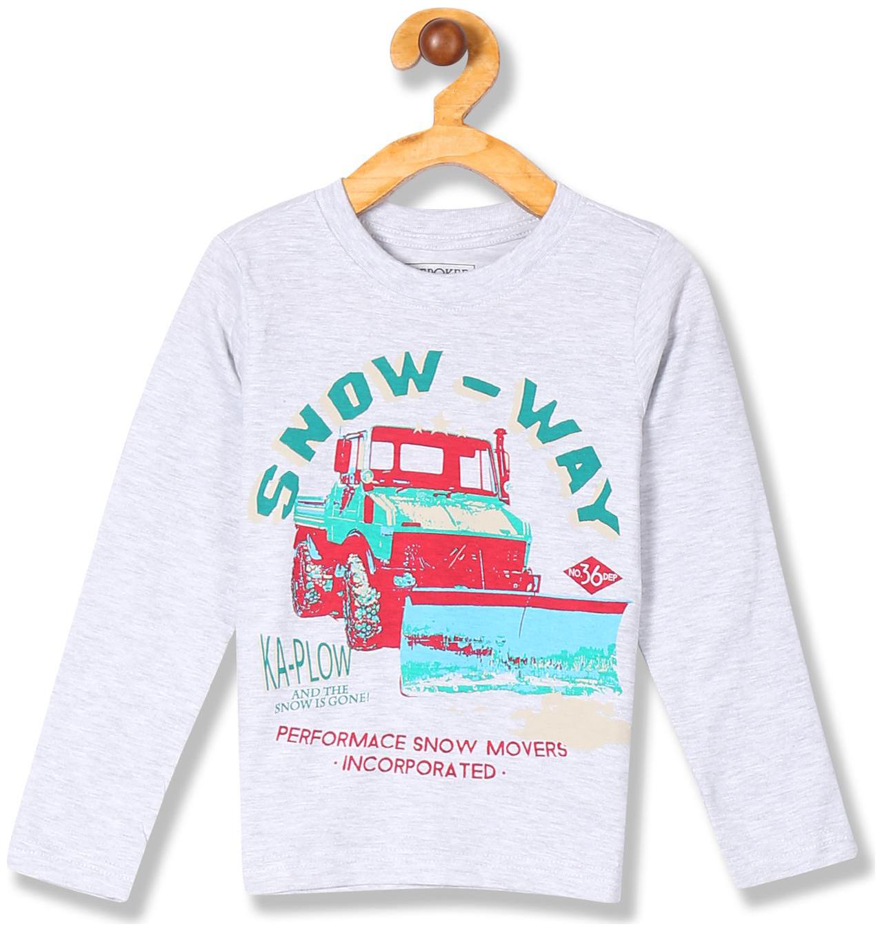 

CHEROKEE Boy Cotton Printed T-shirt - Grey