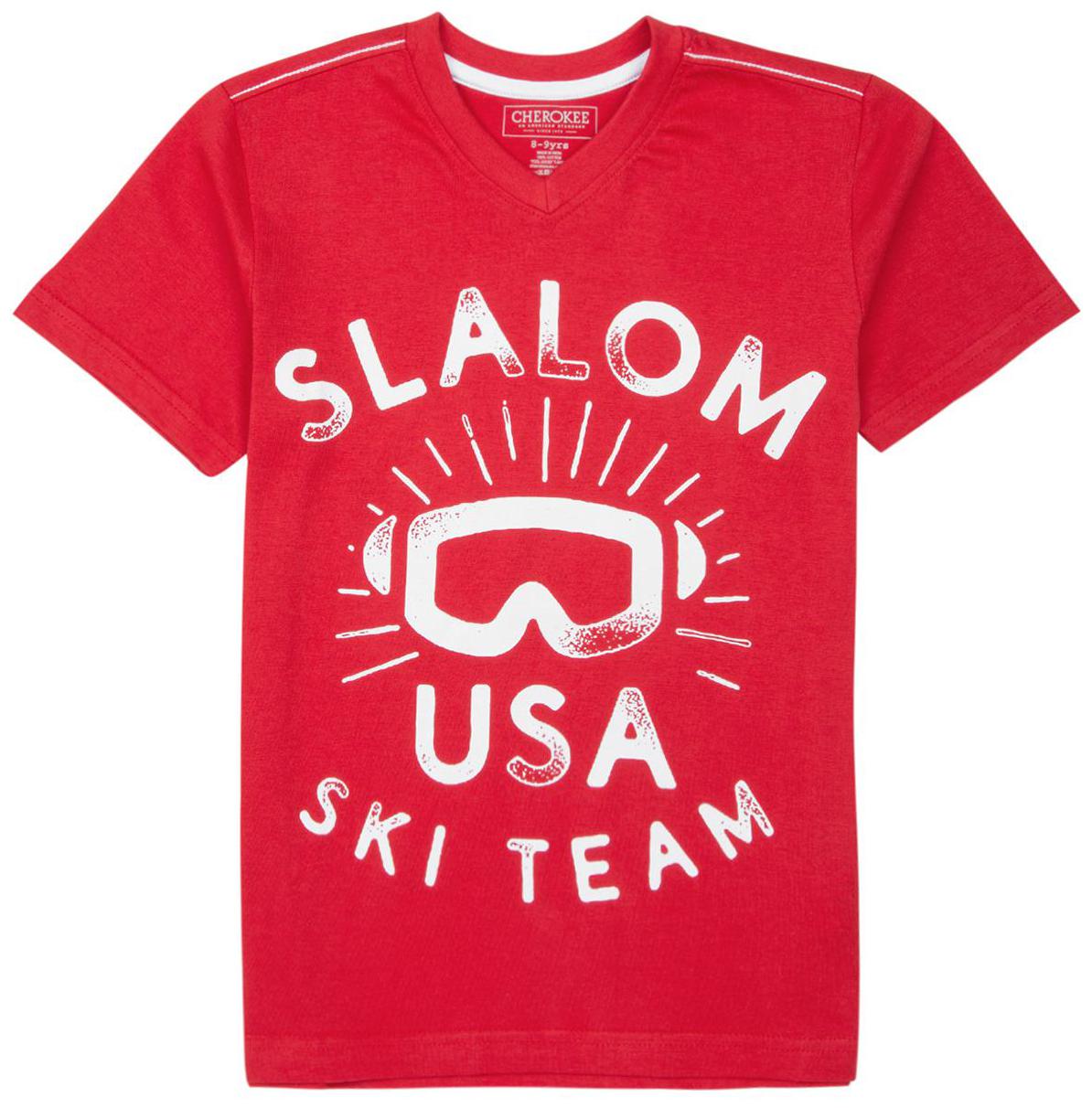 

CHEROKEE Boy Cotton Printed T-shirt - Red