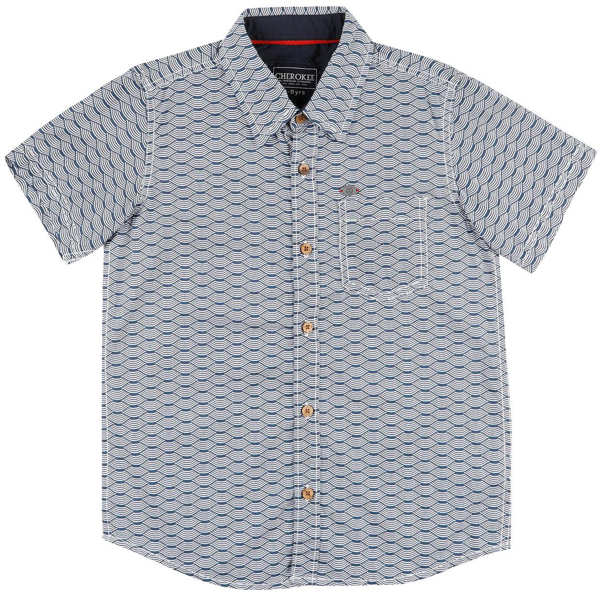 

CHEROKEE Boy Cotton Printed Shirt Blue