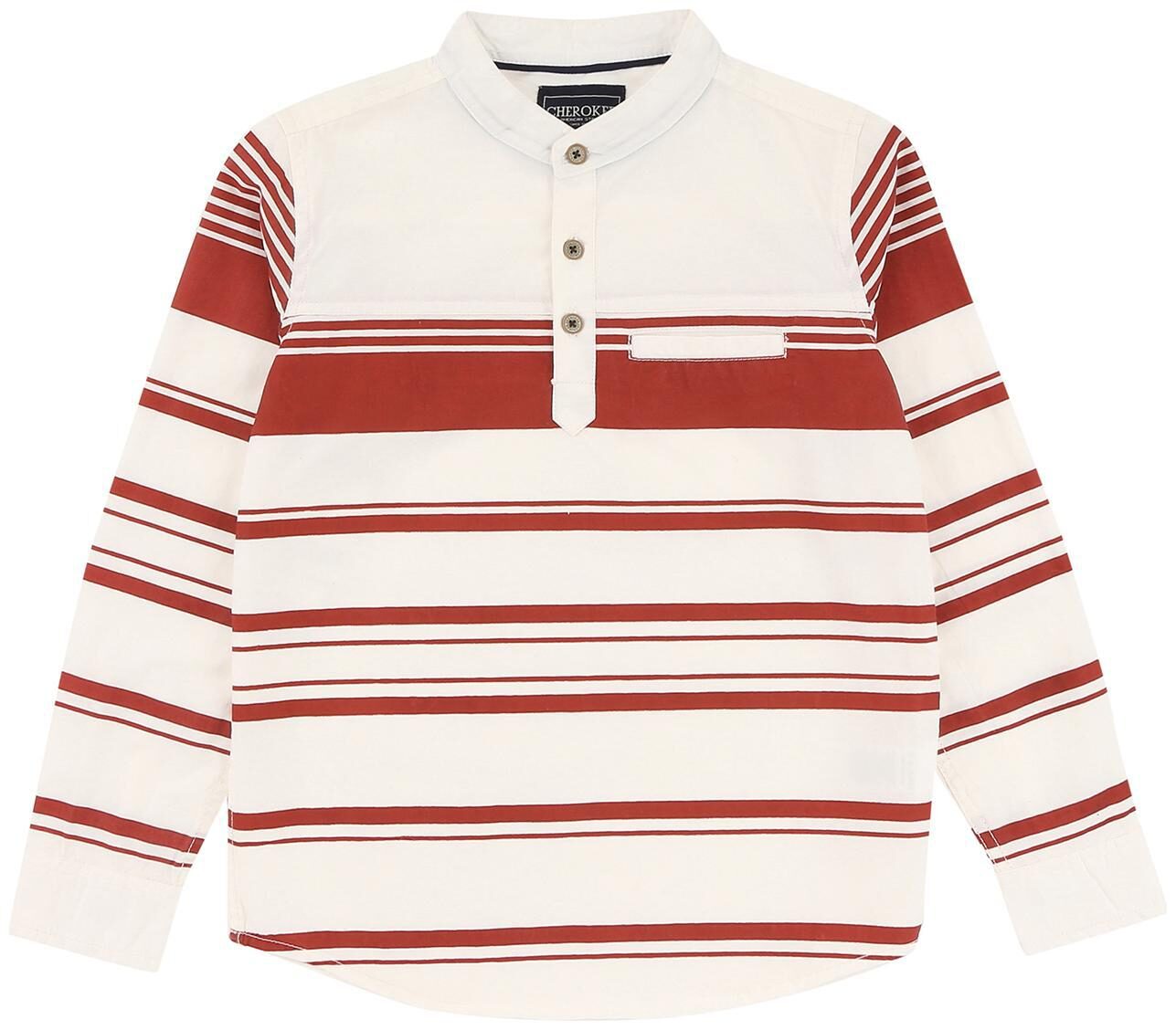 

CHEROKEE Boy Cotton Striped Shirt White