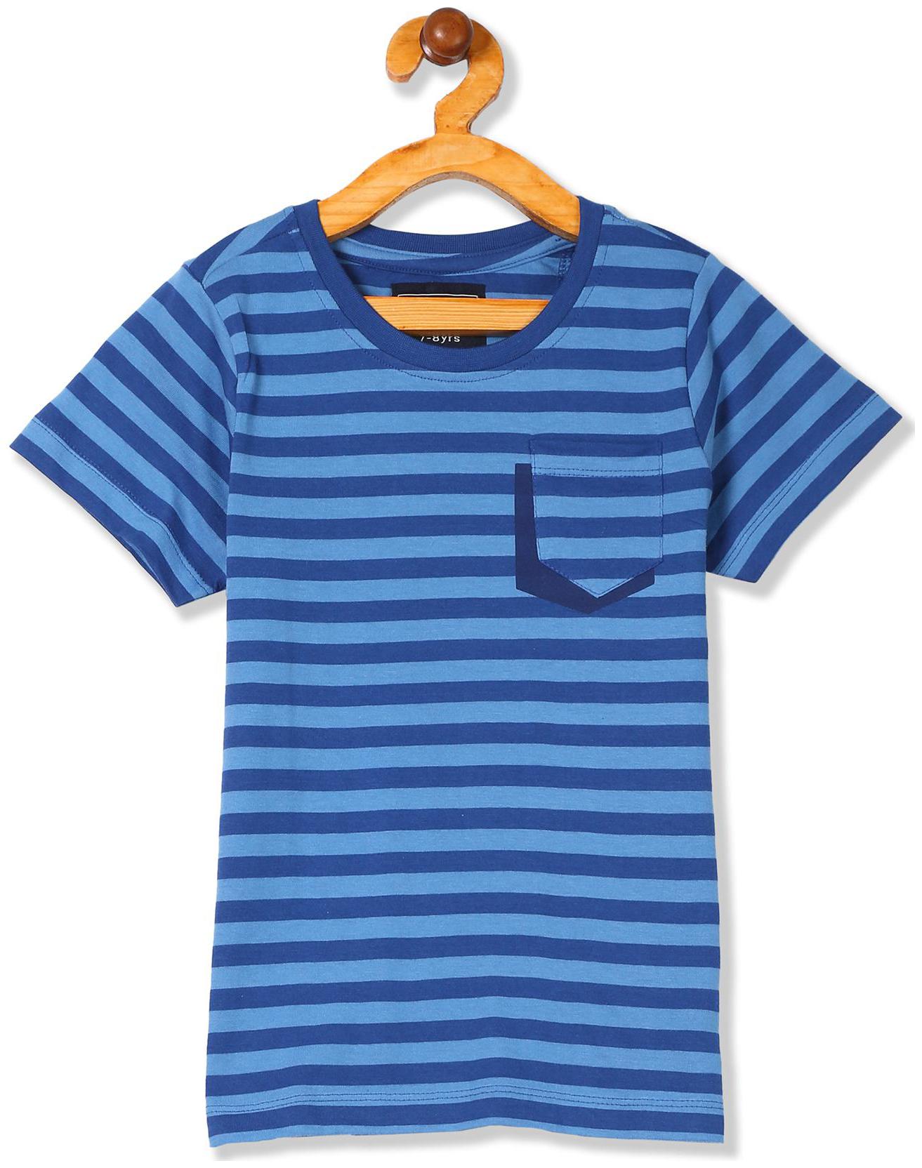 

CHEROKEE Boy Cotton Striped T-shirt - Blue