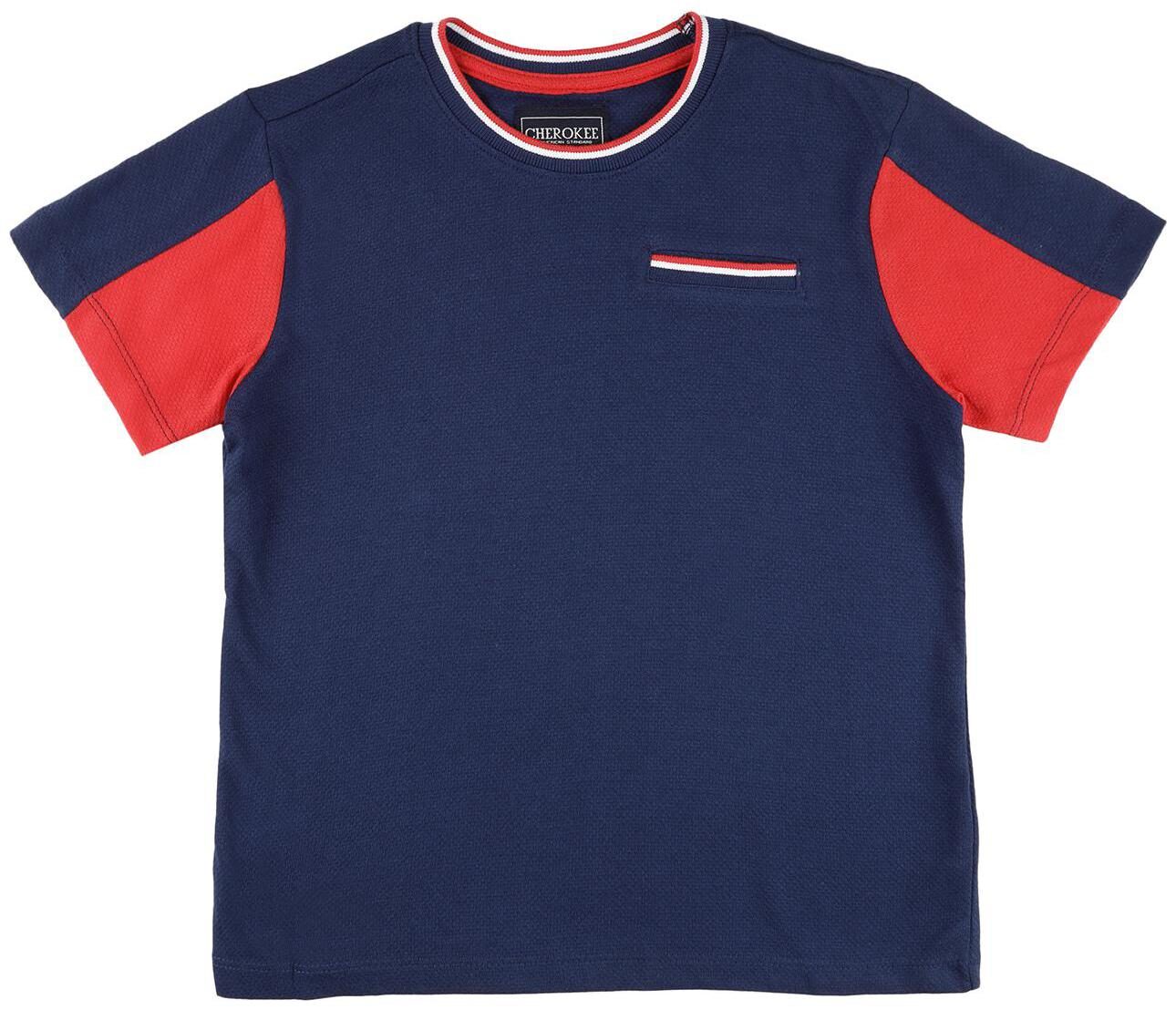 

CHEROKEE Boy Cotton Checked T-shirt - Blue