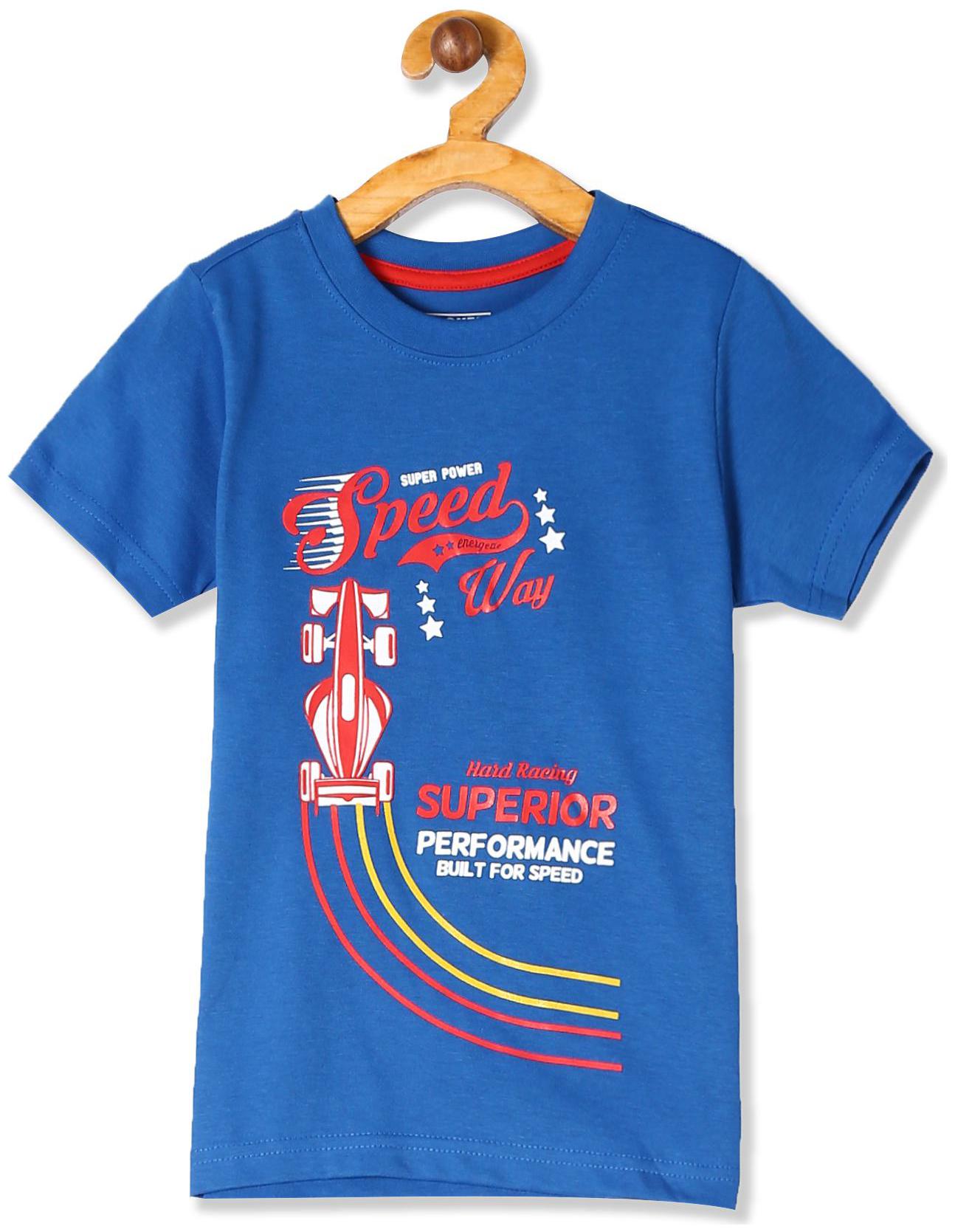 

CHEROKEE Boy Cotton Printed T-shirt - Blue