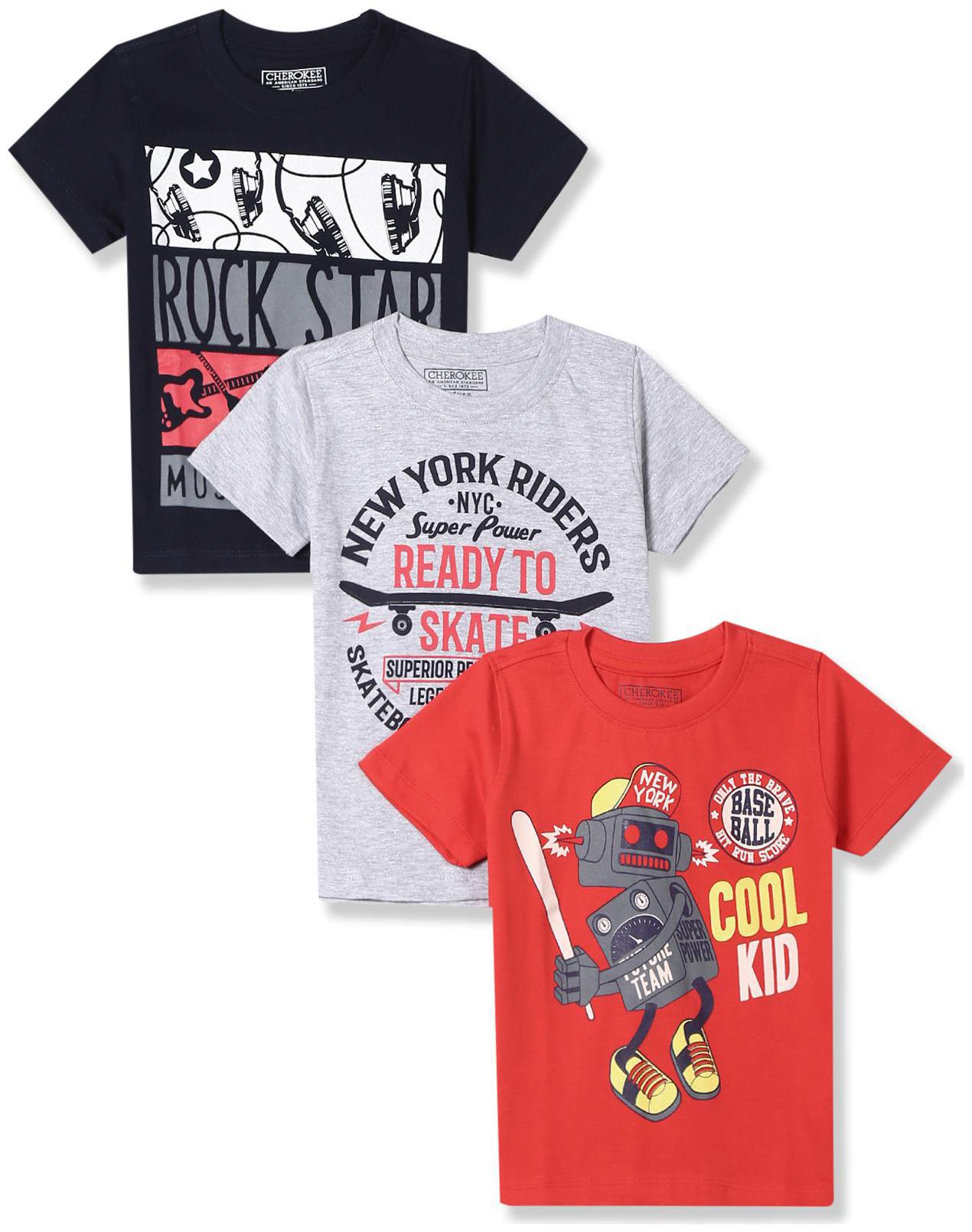 

CHEROKEE Boy Cotton Printed T-shirt - Multi