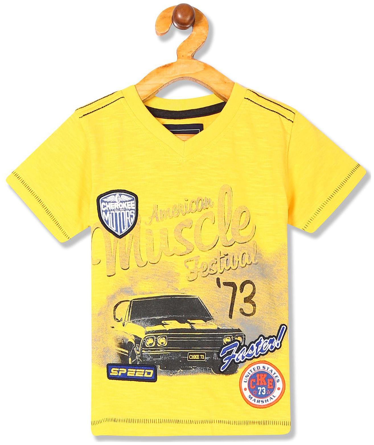 

CHEROKEE Boy Cotton Printed T-shirt - Yellow