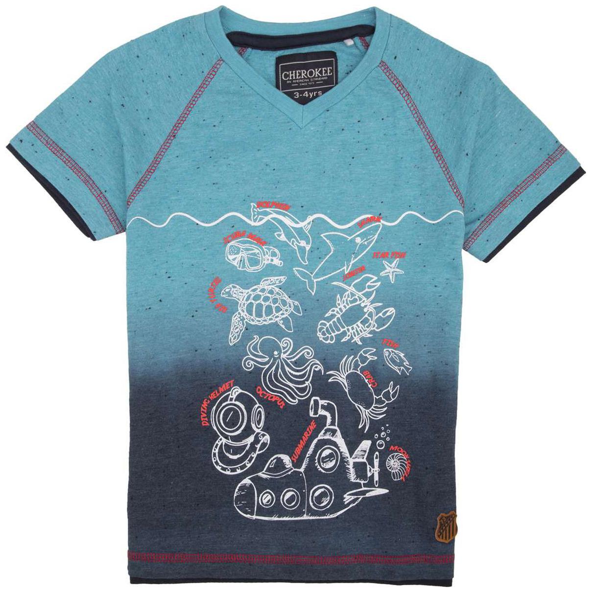 

CHEROKEE Boy Cotton Printed T-shirt - Blue