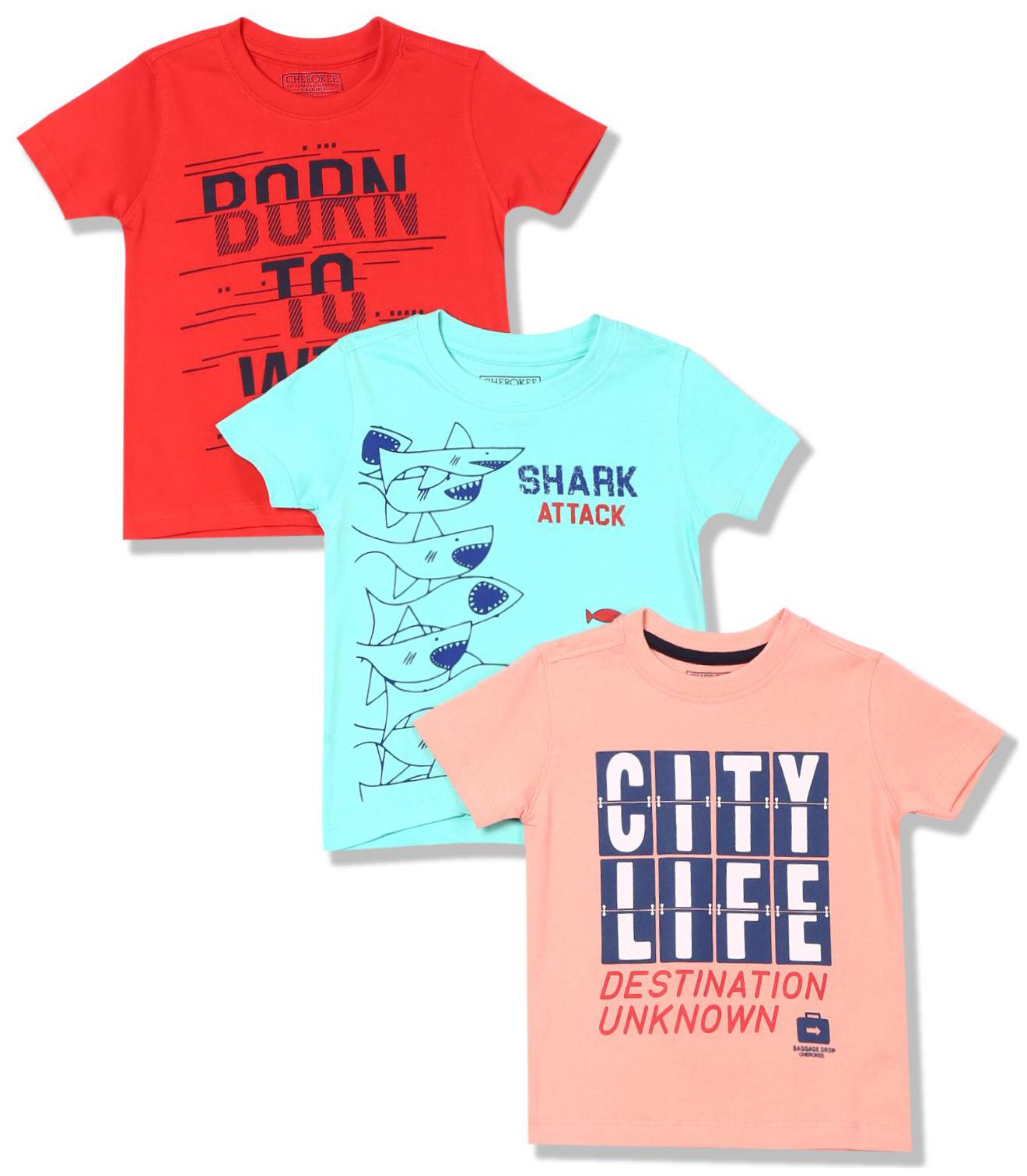 

CHEROKEE Boy Cotton Printed T-shirt - Multi