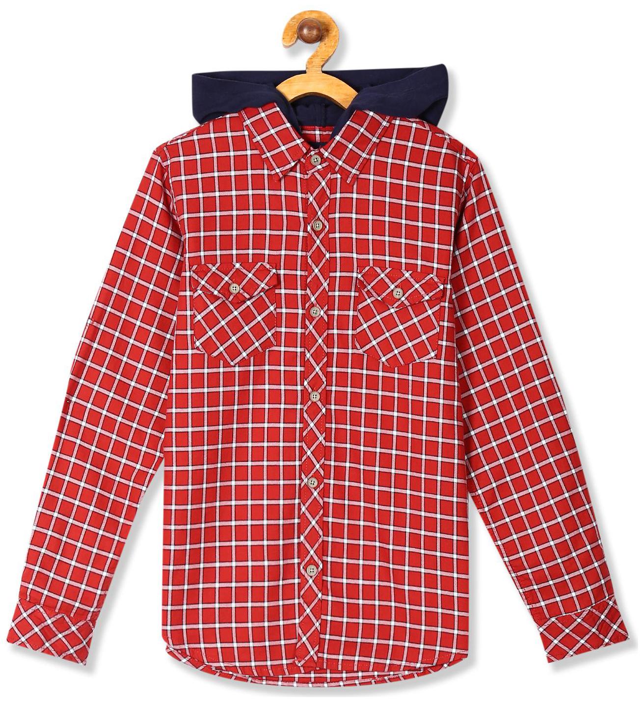 

CHEROKEE Boy Cotton Checked Shirt Red