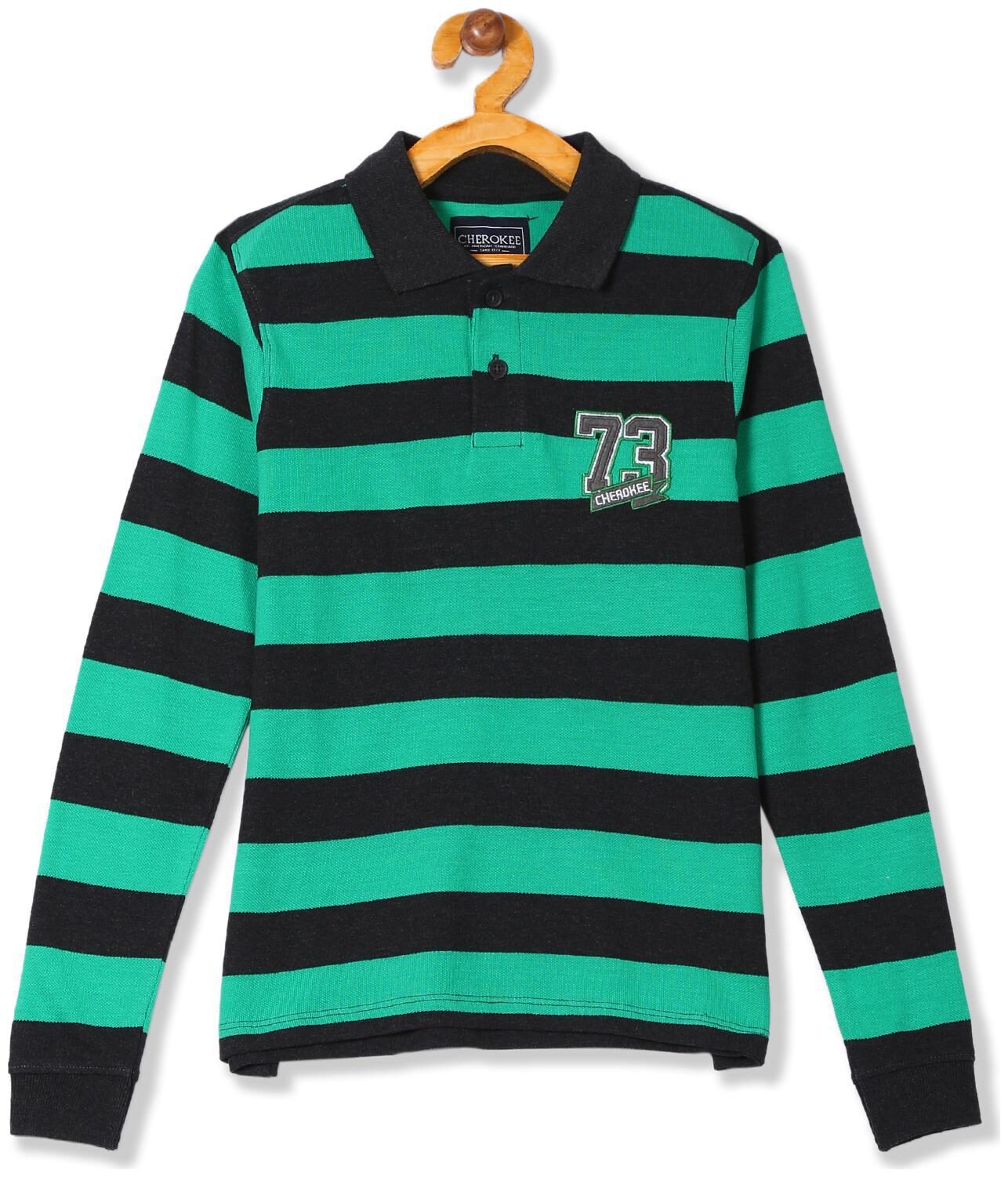 

CHEROKEE Boy Cotton Striped T-shirt - Green