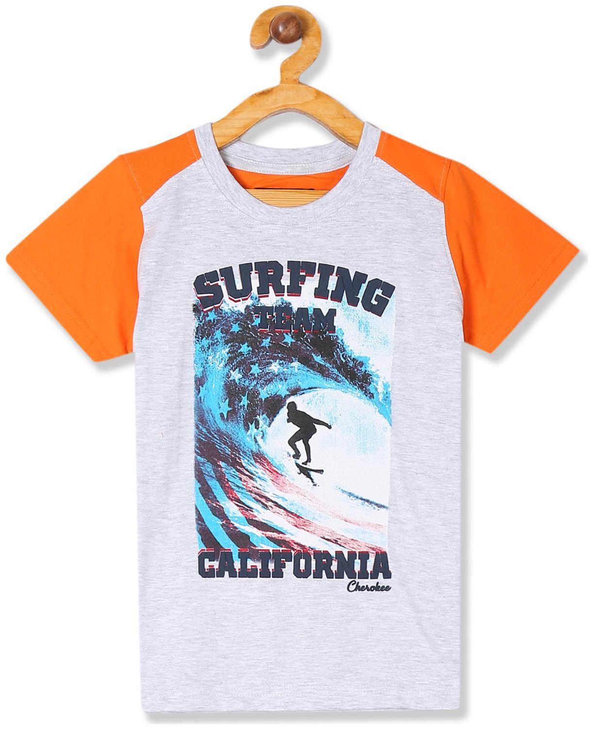 

CHEROKEE Boy Cotton Printed T-shirt - Grey