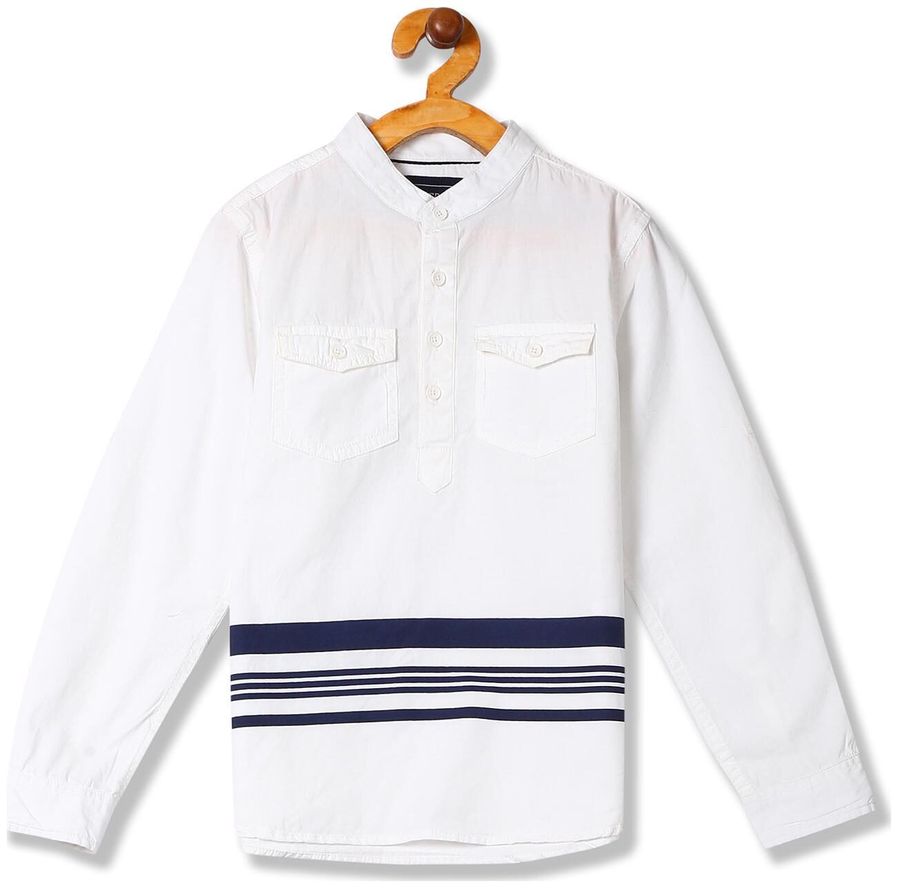 

CHEROKEE Boy Cotton Striped Shirt White
