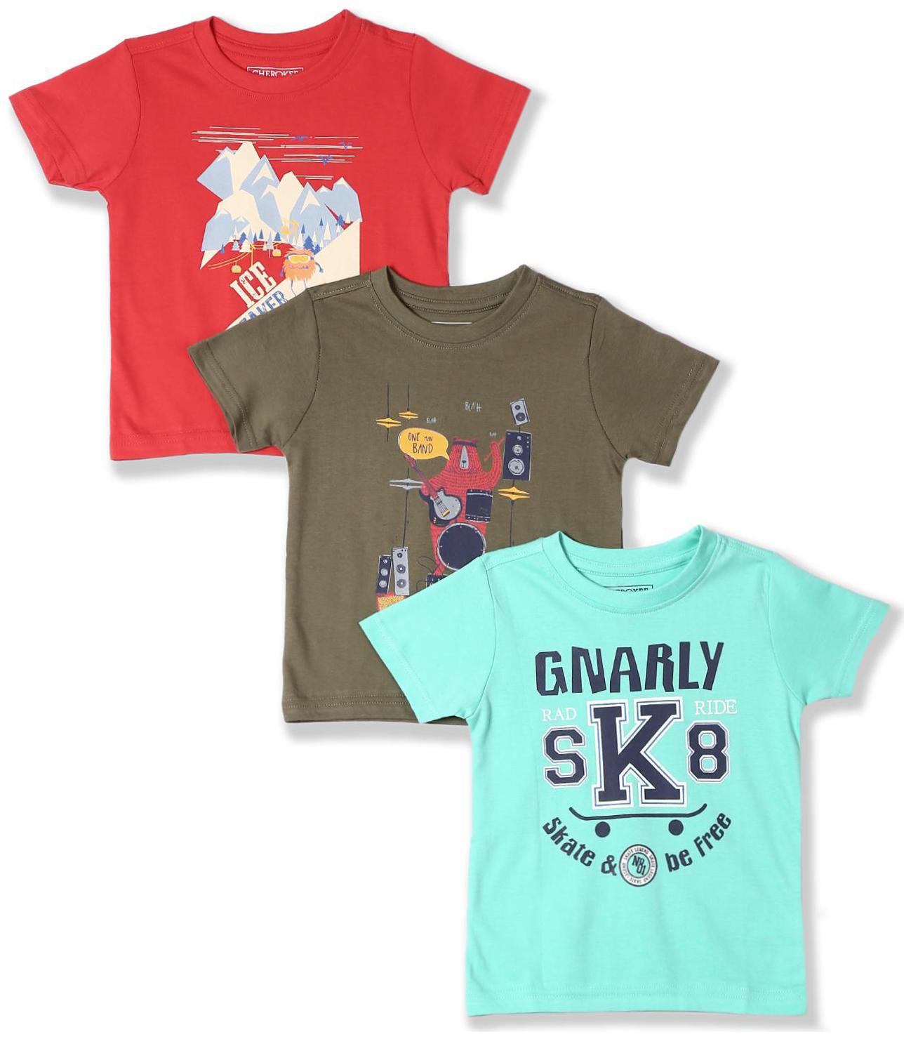 

CHEROKEE Cotton Printed T shirt for Baby Boy - Multi