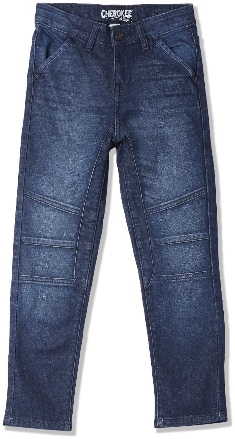 

CHEROKEE Cotton Boys Slim Fit Panelled Jeans